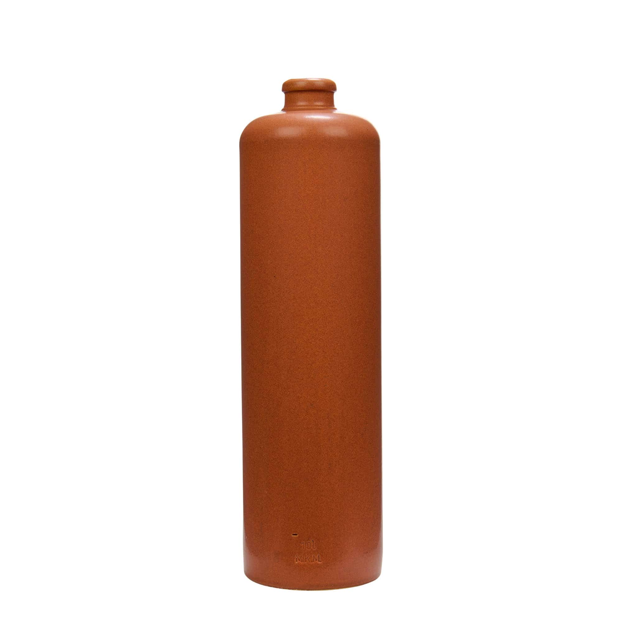 1 000 ml lerkrus, stengods, röd-brun, mynning: kork 1 000 ml lerkrus, stengods, röd-brun, mynning: kork