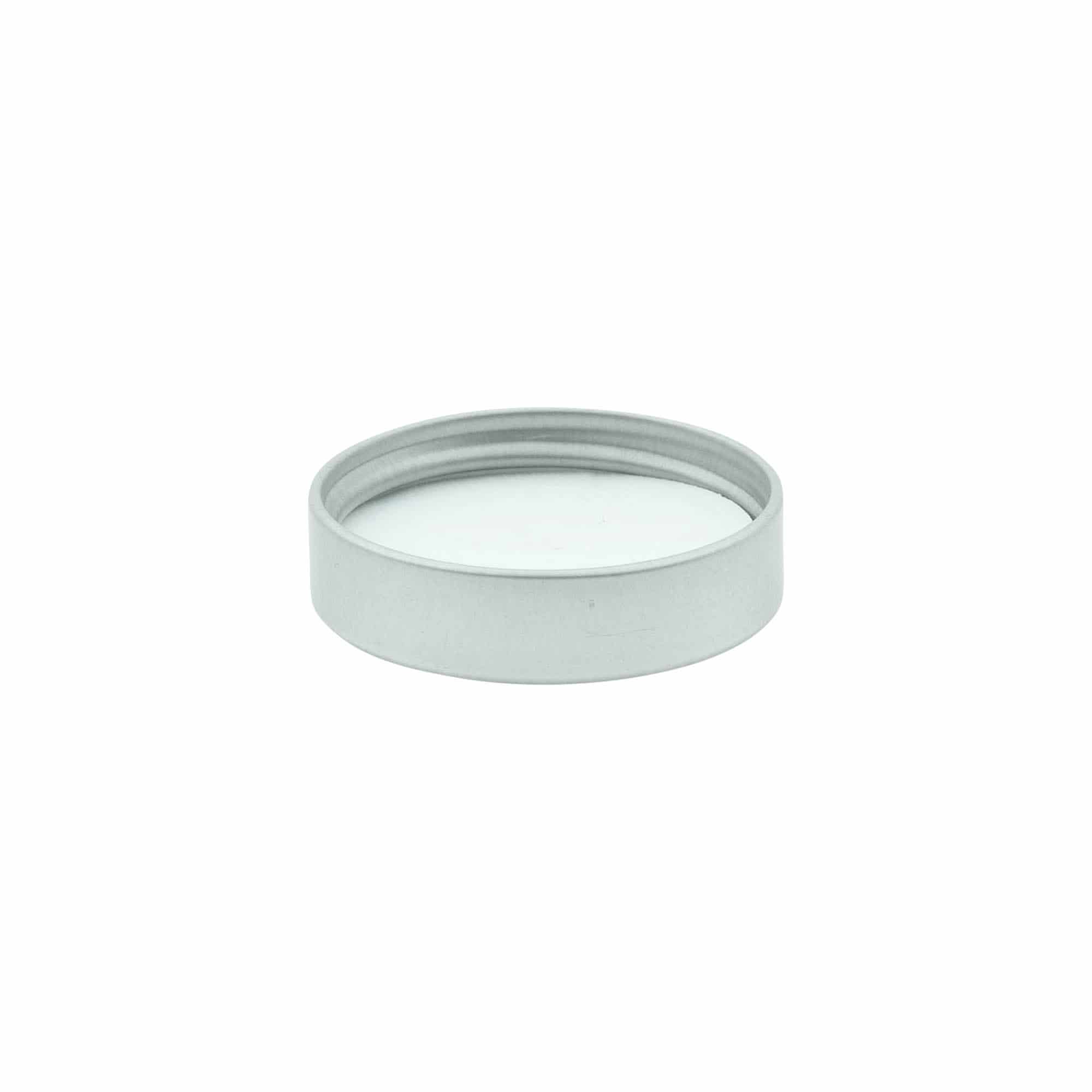 Skruvlock, metall, silver, för mynning: 38/400