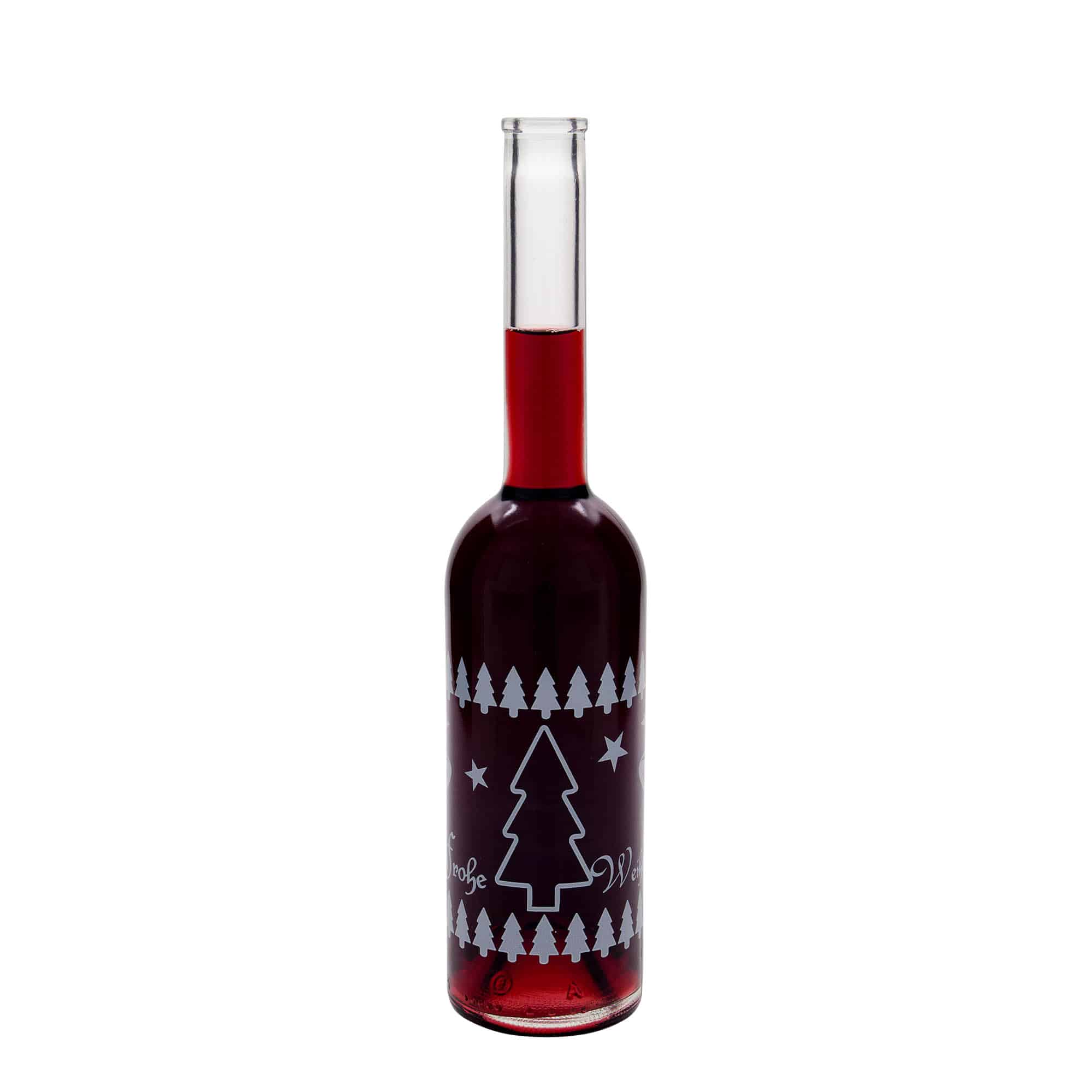 500 ml glasflaska 'Opera', motiv: klassisk jul, öppning: kork