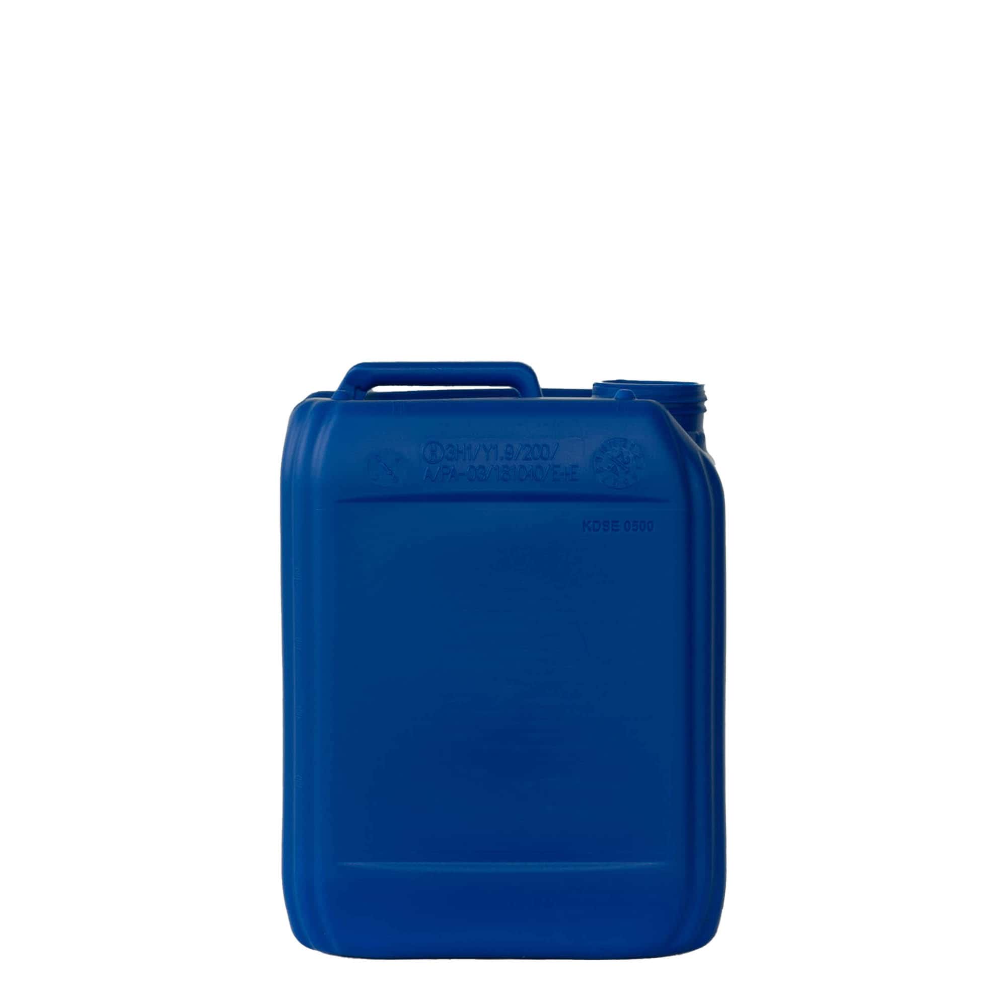 5 l dunk, rektangulär, HDPE, blå, mynning: ND 55 5 l dunk, rektangulär, HDPE, blå, mynning: ND 55
