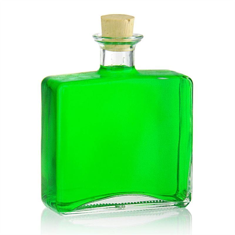 500 ml glasflaska 'Julia', rektangulär, öppning: kork 500 ml glasflaska 'Julia', rektangulär, öppning: kork