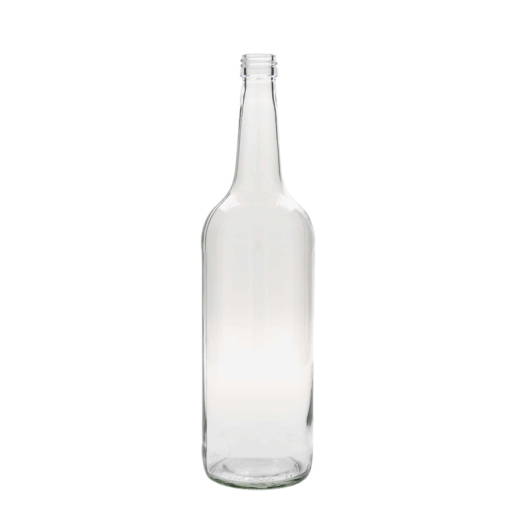 1.000 ml glasflaska med rak hals, öppning: PP 28 1.000 ml glasflaska med rak hals, öppning: PP 28