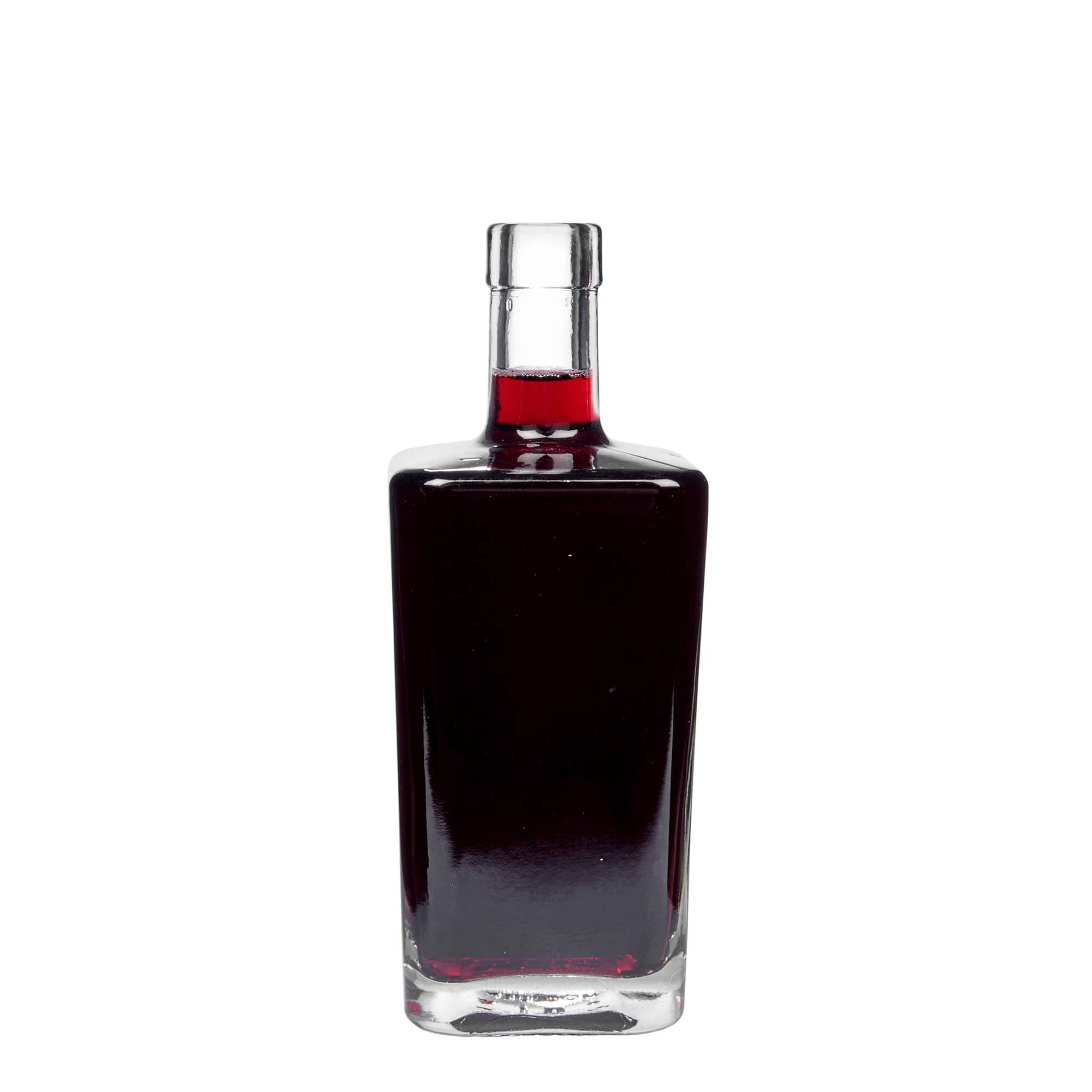 500 ml glasflaska 'Noel', kvadratisk, öppning: kork