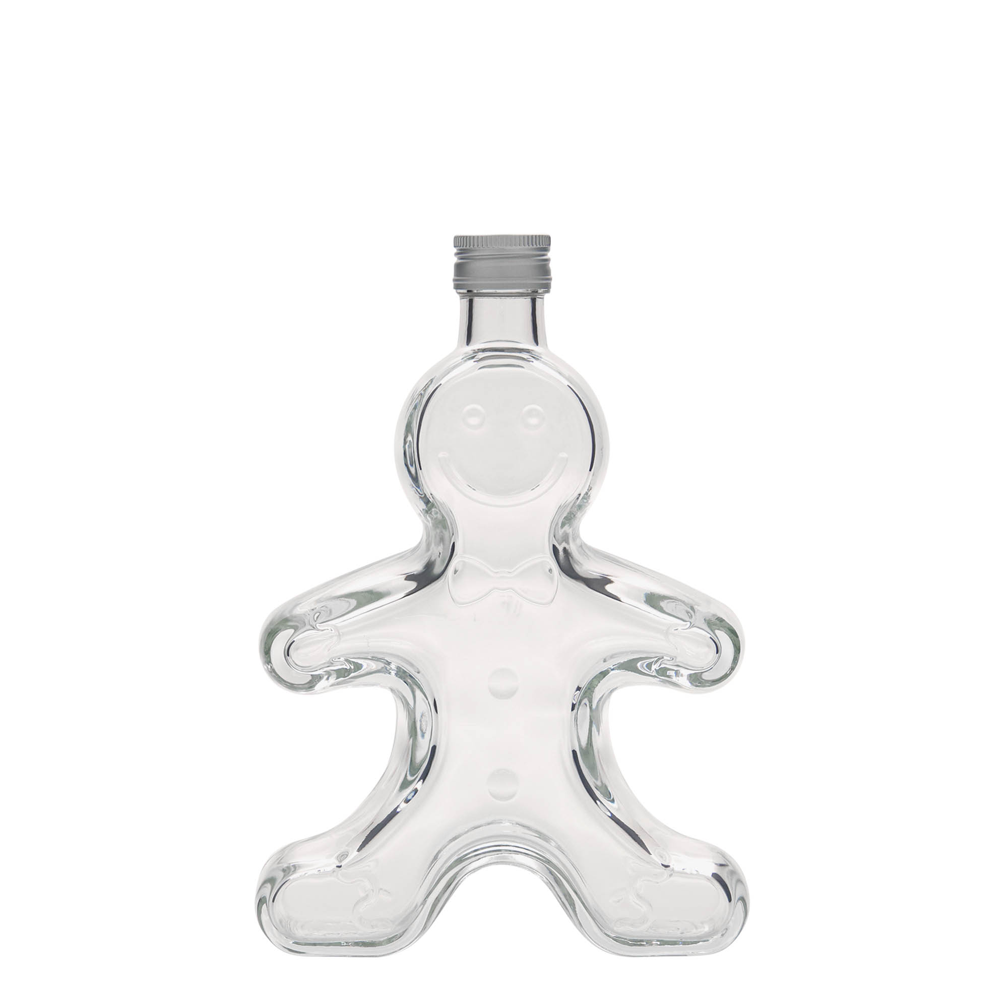 250 ml glasflaska 'Lebkuchenmann', öppning: PP 24 250 ml glasflaska 'Lebkuchenmann', öppning: PP 24