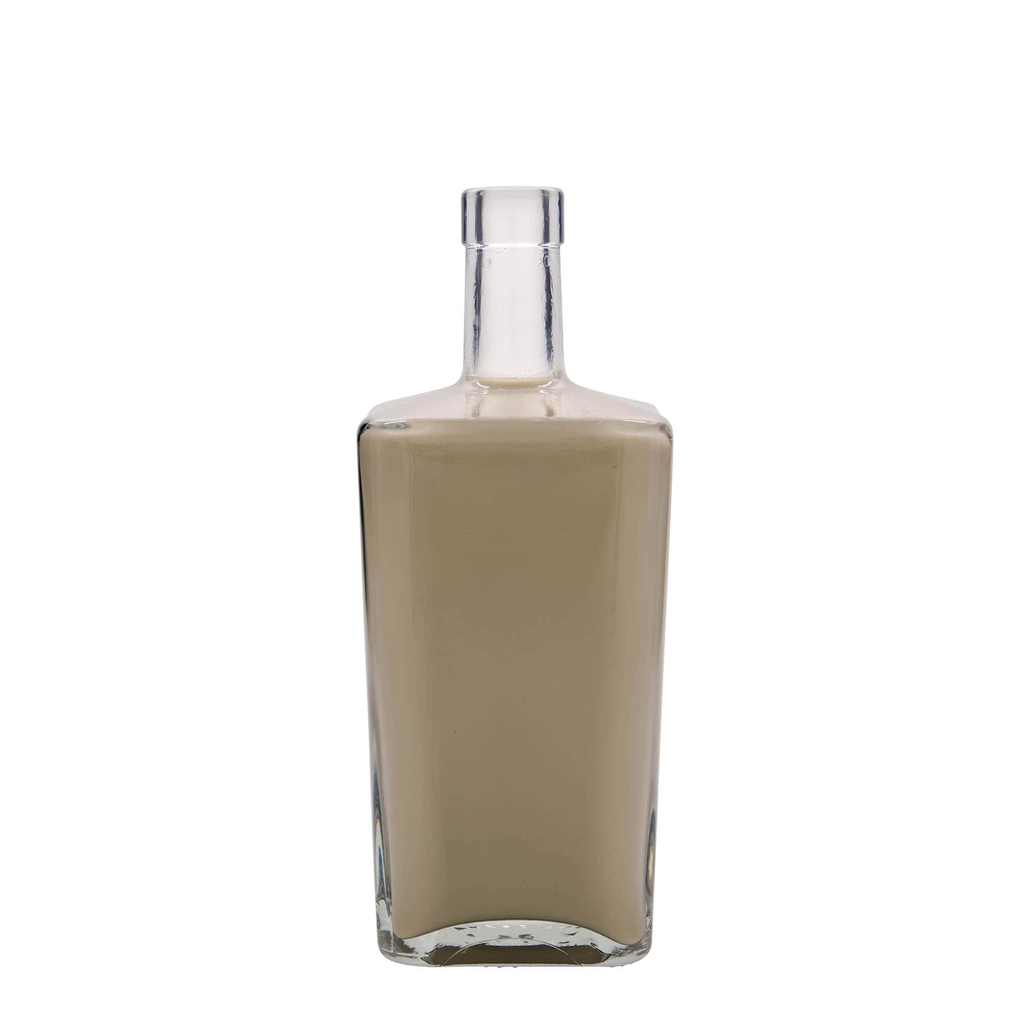 700 ml glasflaska 'Noel', fyrkantig, öppning: kork