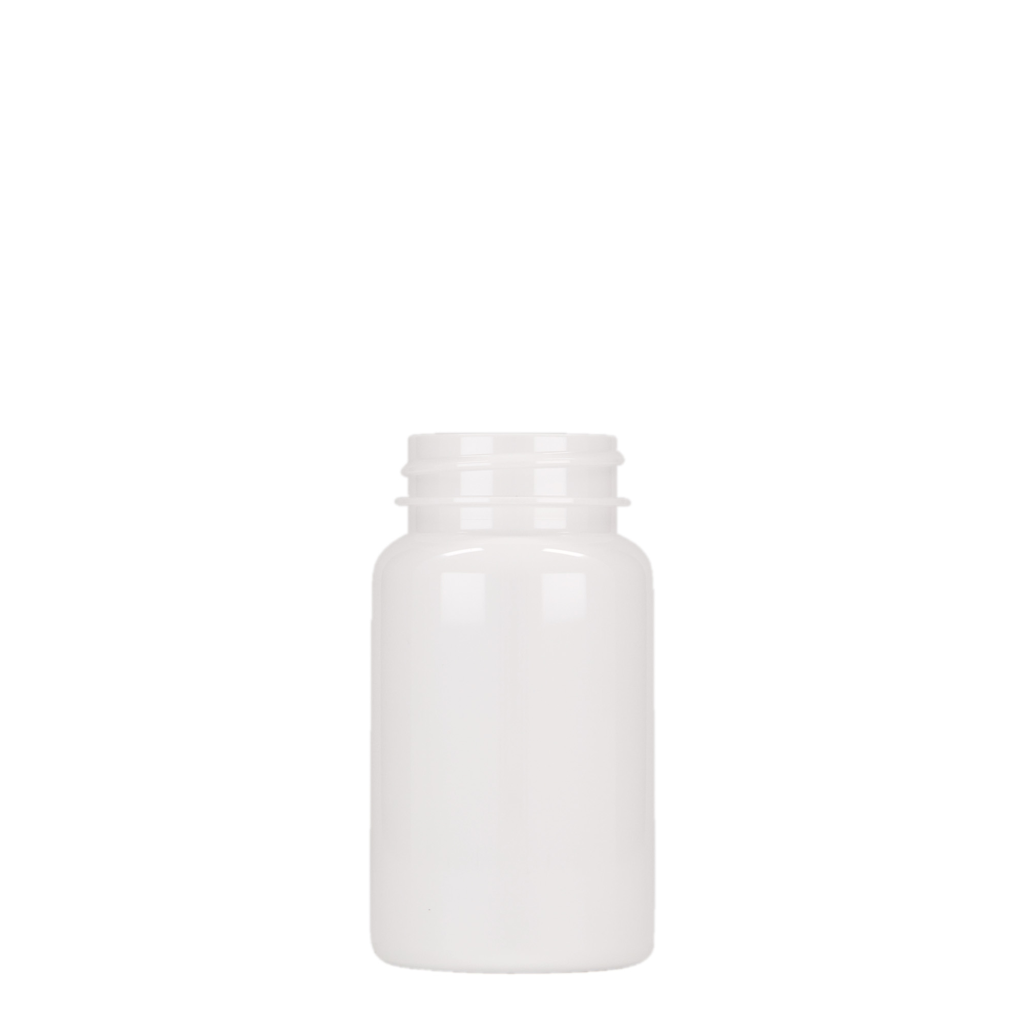 100 ml PET-packer, plast, vit, mynning: GPI 38/400 100 ml PET-packer, plast, vit, mynning: GPI 38/400