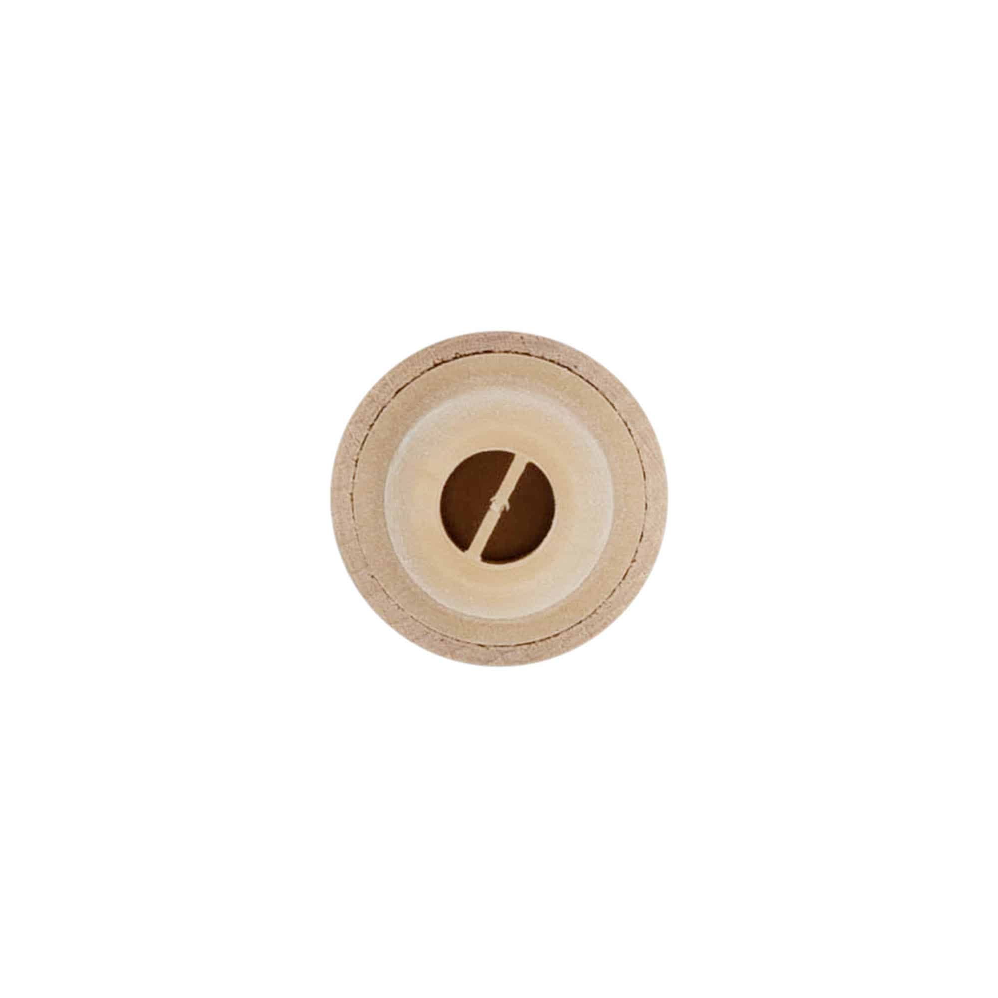 Greppkork med doseringsöppning 19 mm, trä/plast, beige, för mynning: kork
