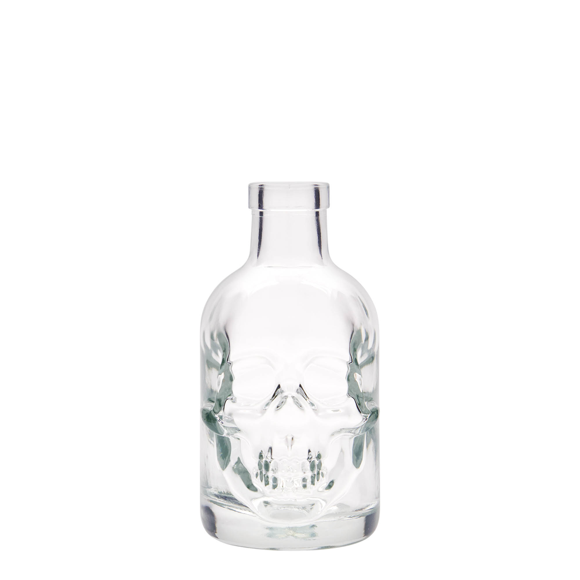 200 ml glasflaska 'Dödskalle', mynning: kork 200 ml glasflaska 'Dödskalle', mynning: kork