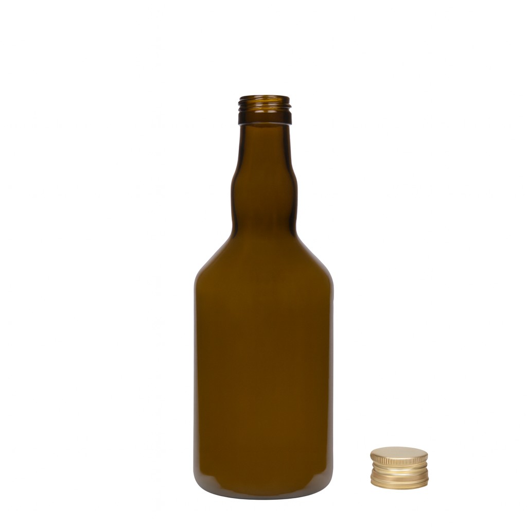 500 ml glasflaska 'Olona', antikgrön, öppning: PP 31,5