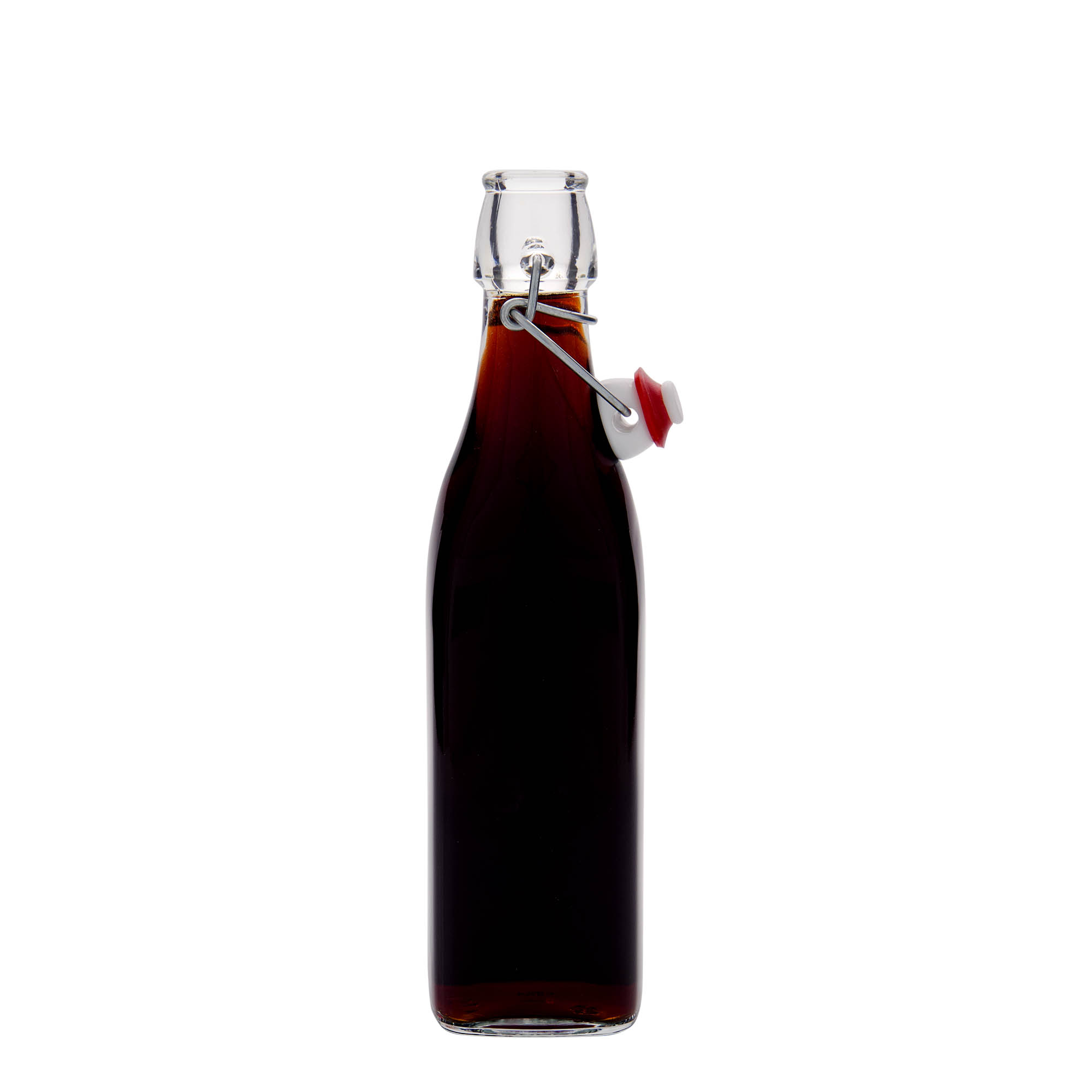 500 ml glasflaska 'Swing, kvadratisk, öppning: bygelstängning'