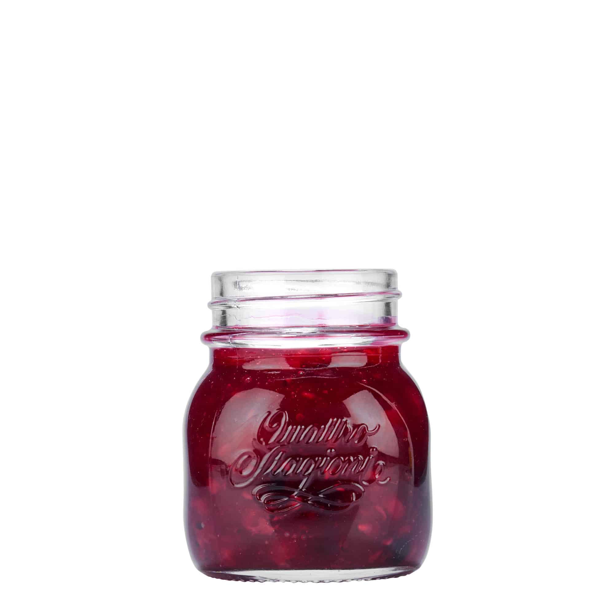 150 ml glas 'Quattro Stagioni', öppning: skruvlock 150 ml glas 'Quattro Stagioni', öppning: skruvlock