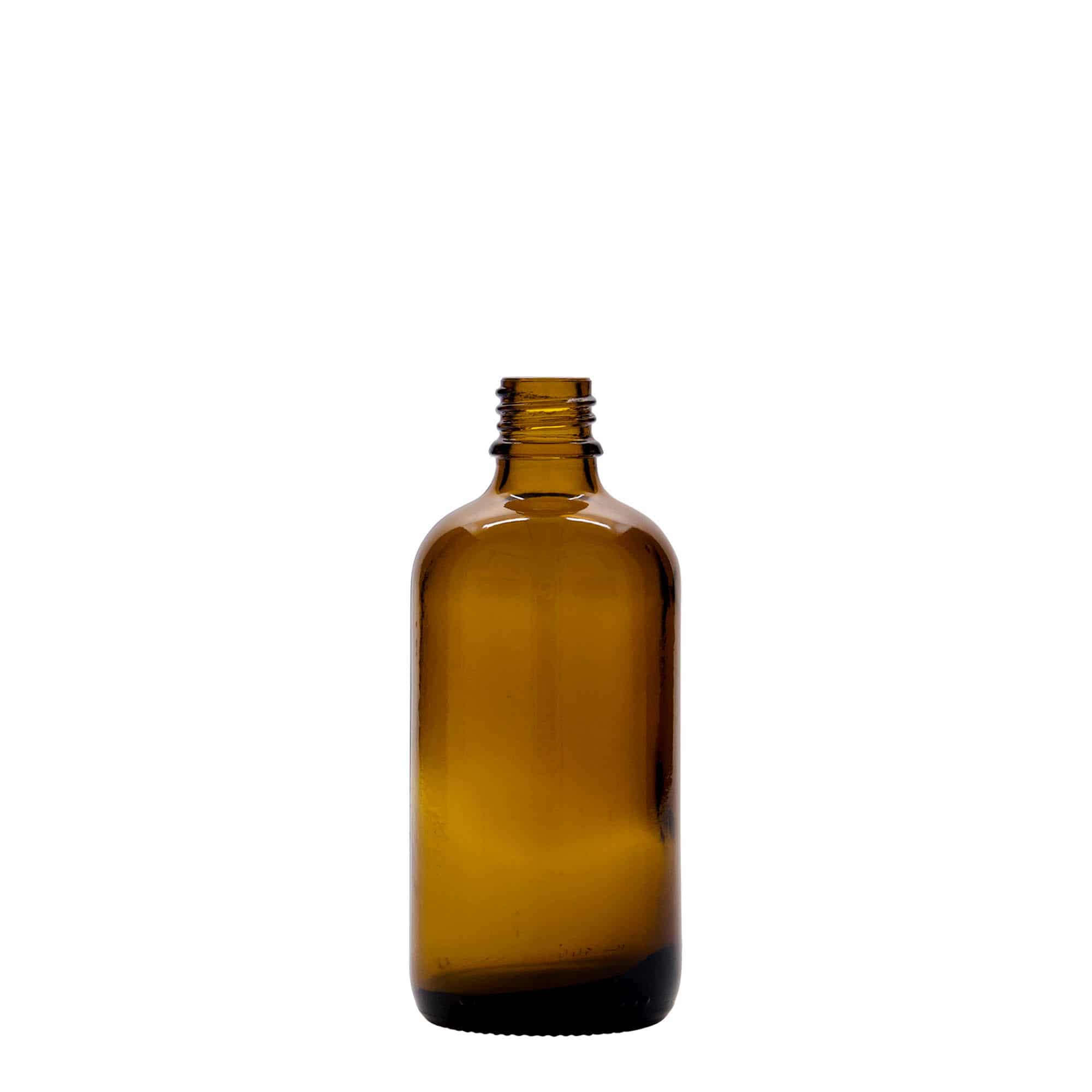 100 ml sprayflaska medicin, glas, brun, mynning: DIN 18