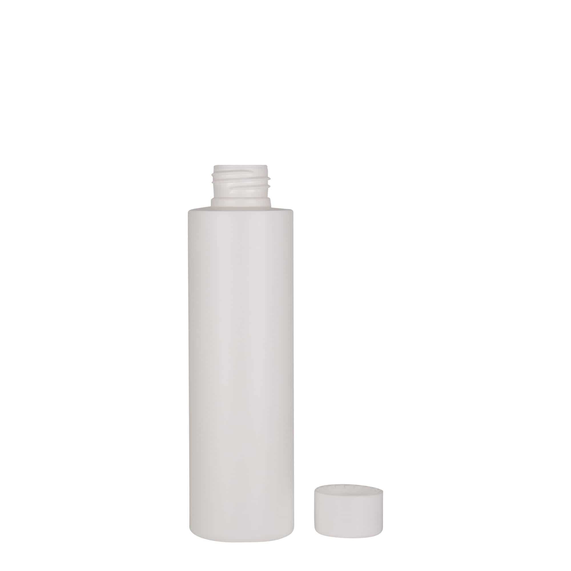 150 ml plastflaska 'Pipe', HDPE, vit, mynning: 24/410