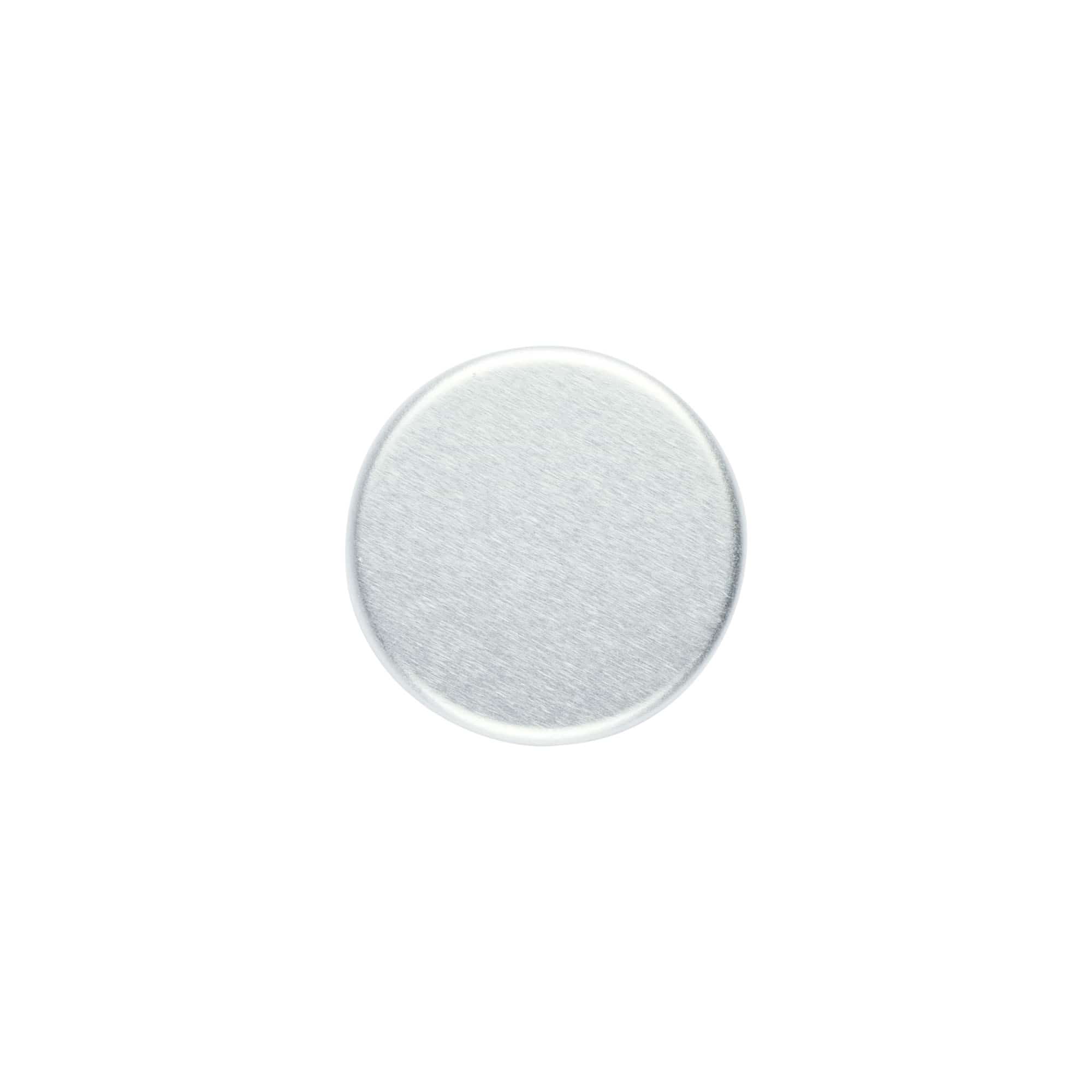 Skruvlock, metall, silver, för mynning: GPI 28/400