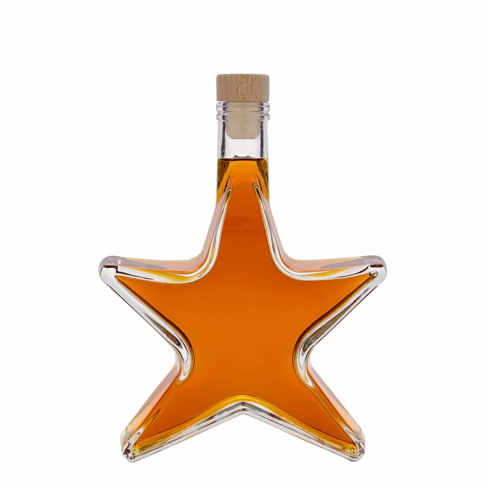 350 ml glasflaska 'Stjärna', mynning: kork