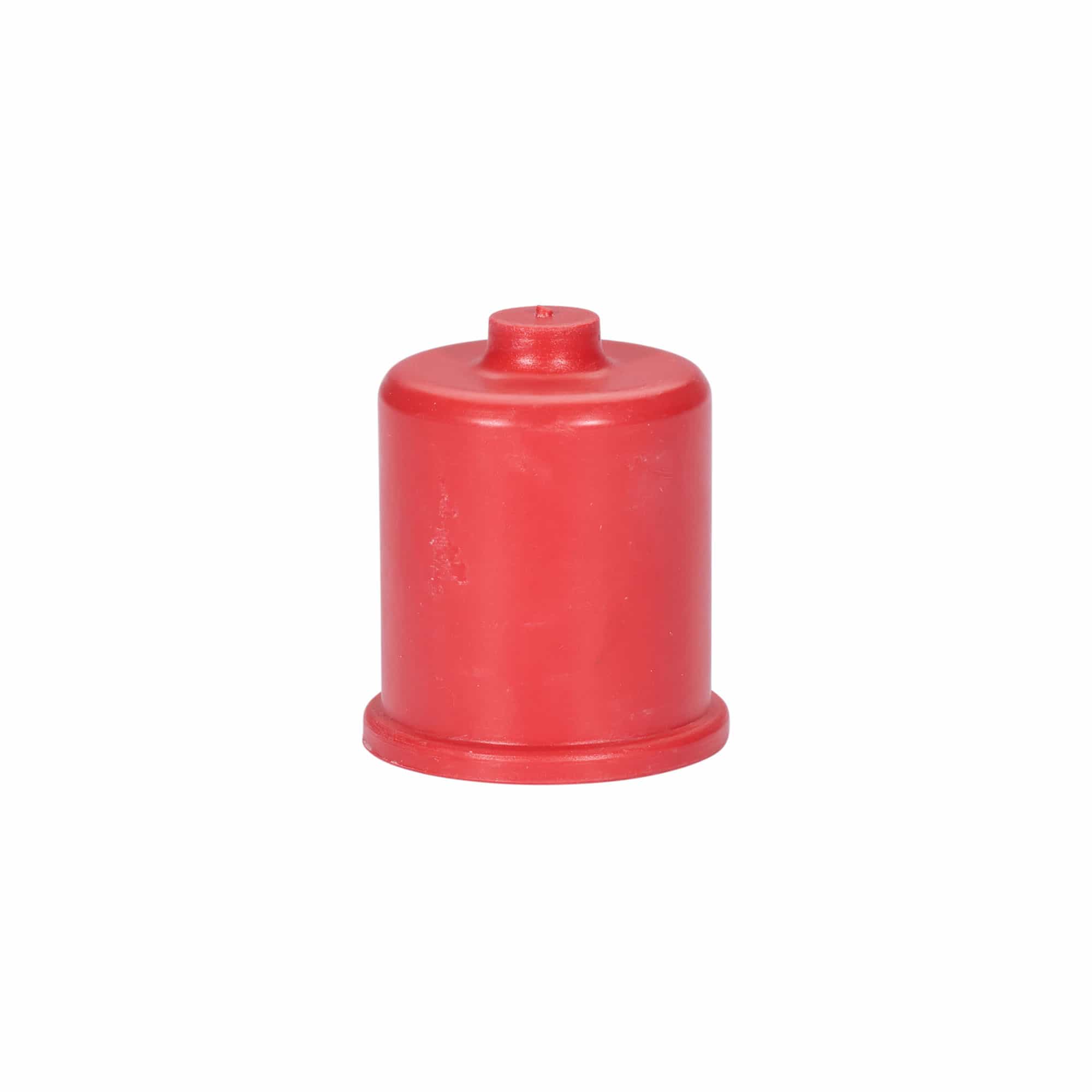 Mustockshätta typ 3, gummi, röd
