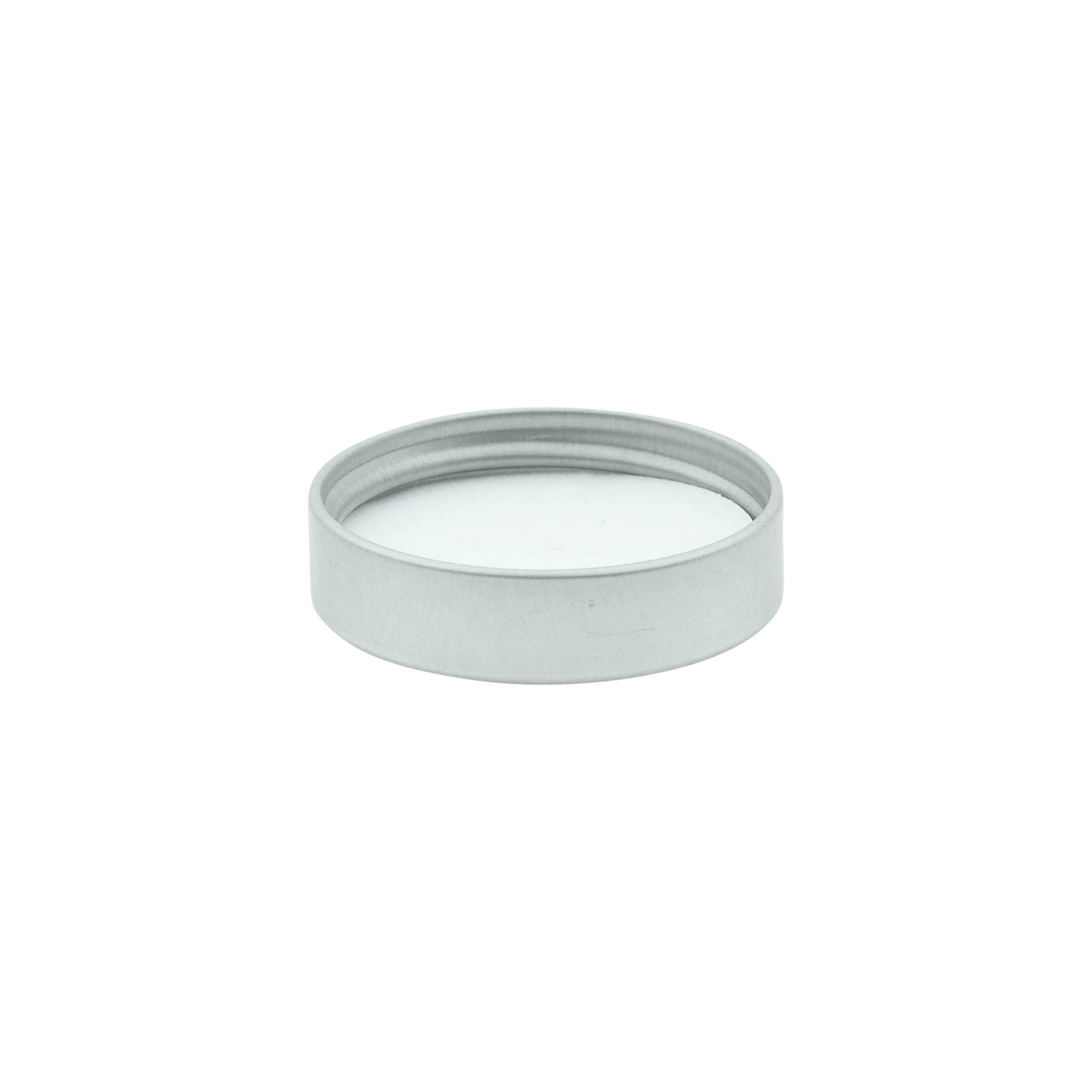 Skruvkapsel, metall, silver, för mynning: GPI 38/400