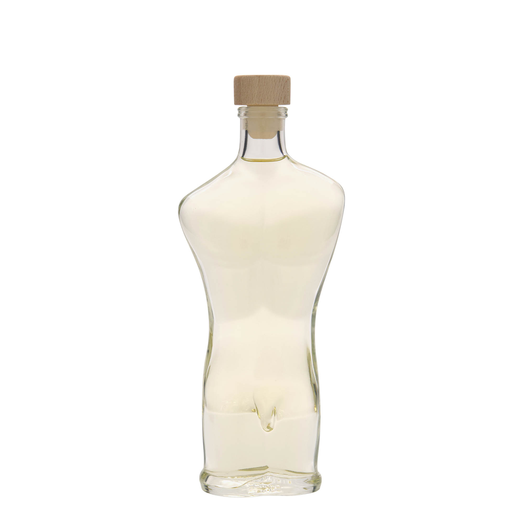 200 ml glasflaska 'Adam', öppning: kork