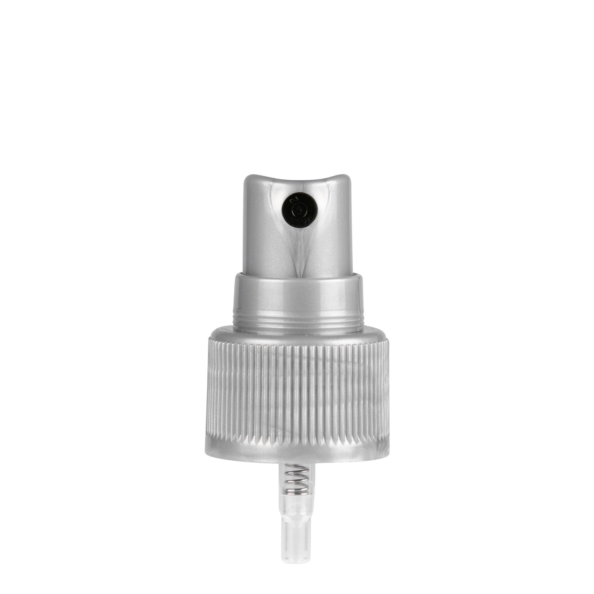 Skruvlock sprayfördelare, PP-plast, silver, för mynning: 24/410 Skruvlock sprayfördelare, PP-plast, silver, för mynning: 24/410