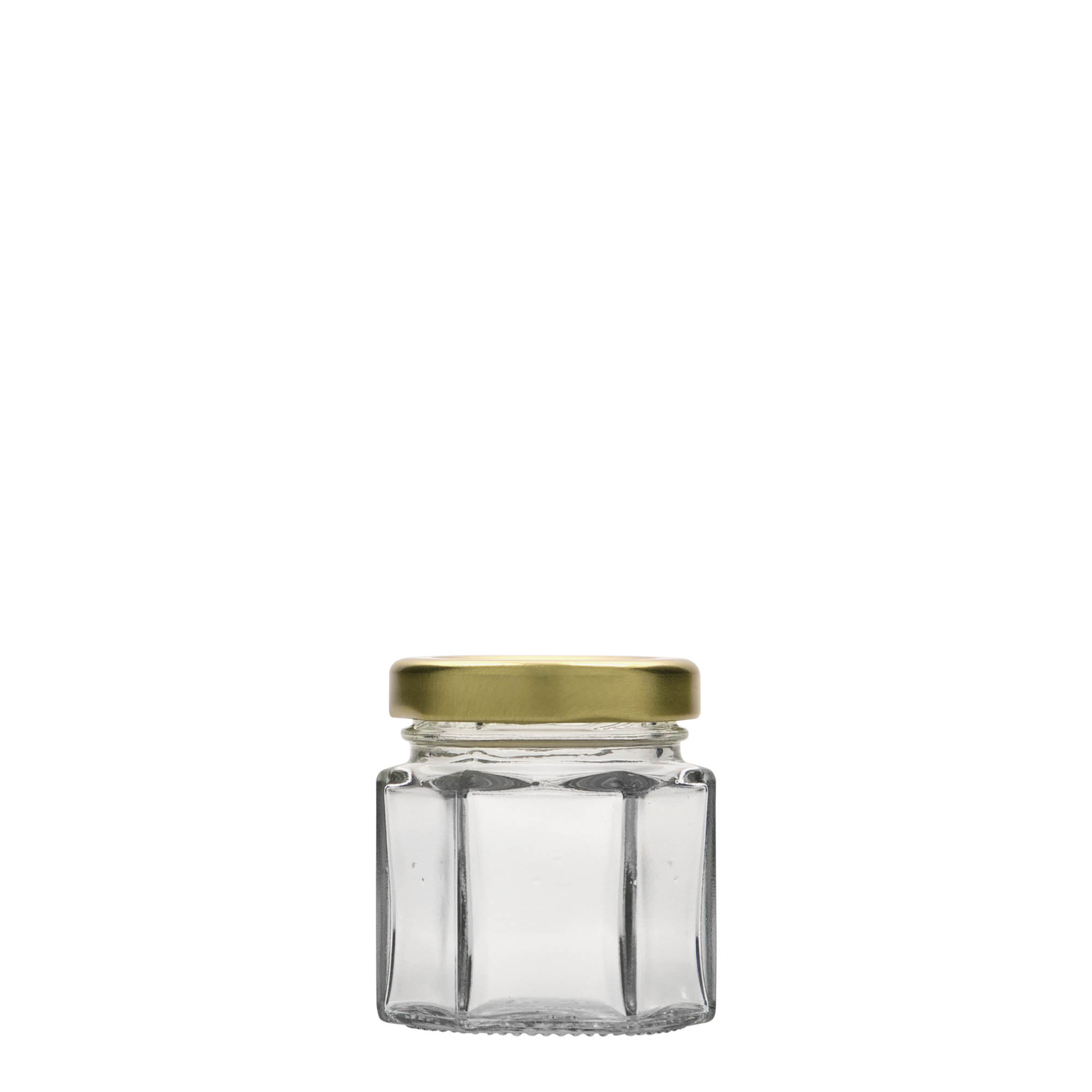 47 ml sexkantigt glas, öppning: twist-off (TO 43)