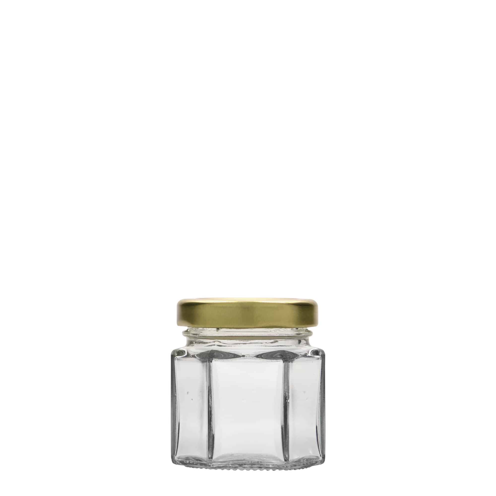 47 ml sexkantigt glas, öppning: twist-off (TO 43)