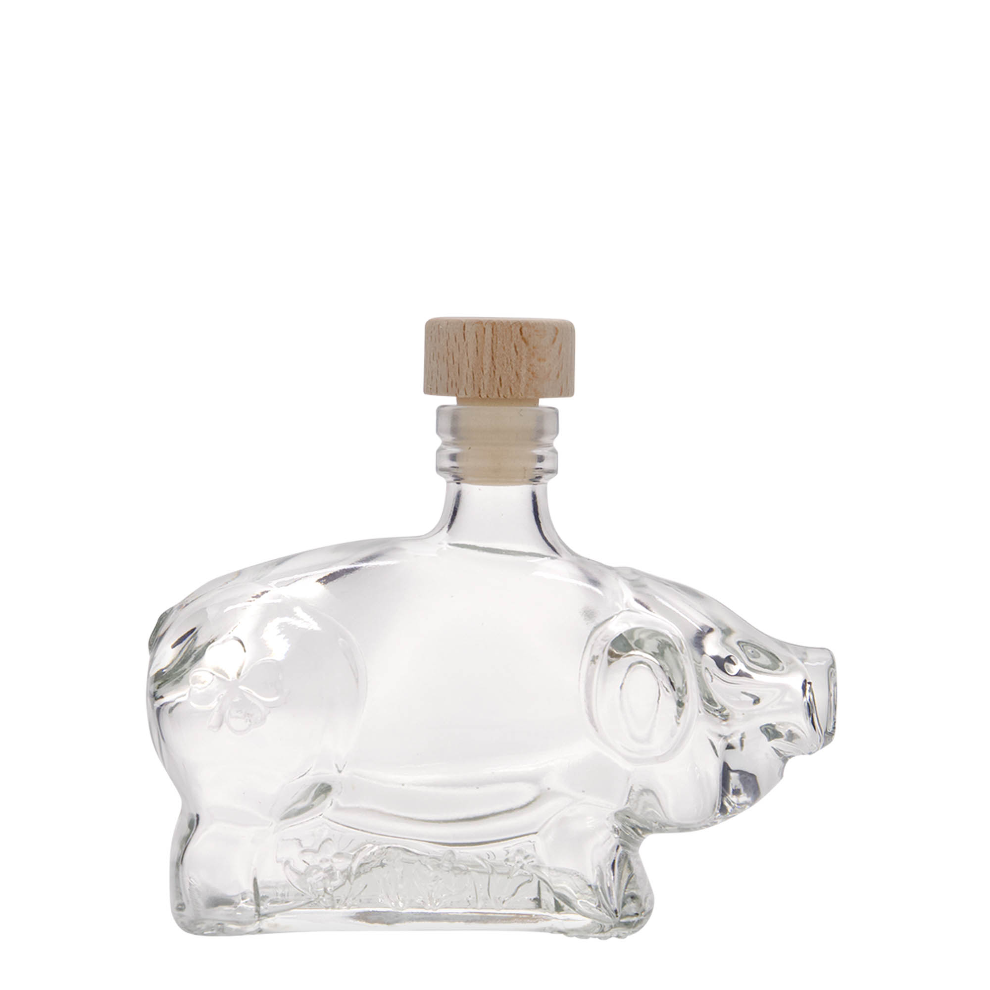 200 ml glasflaska 'Lyckosvin', öppning: kork