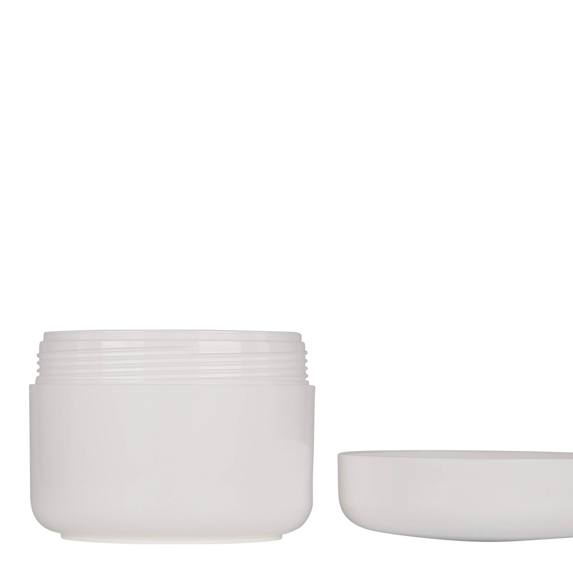 200 ml plastburk 'Bianca', PP, vit, öppning: skruvlock