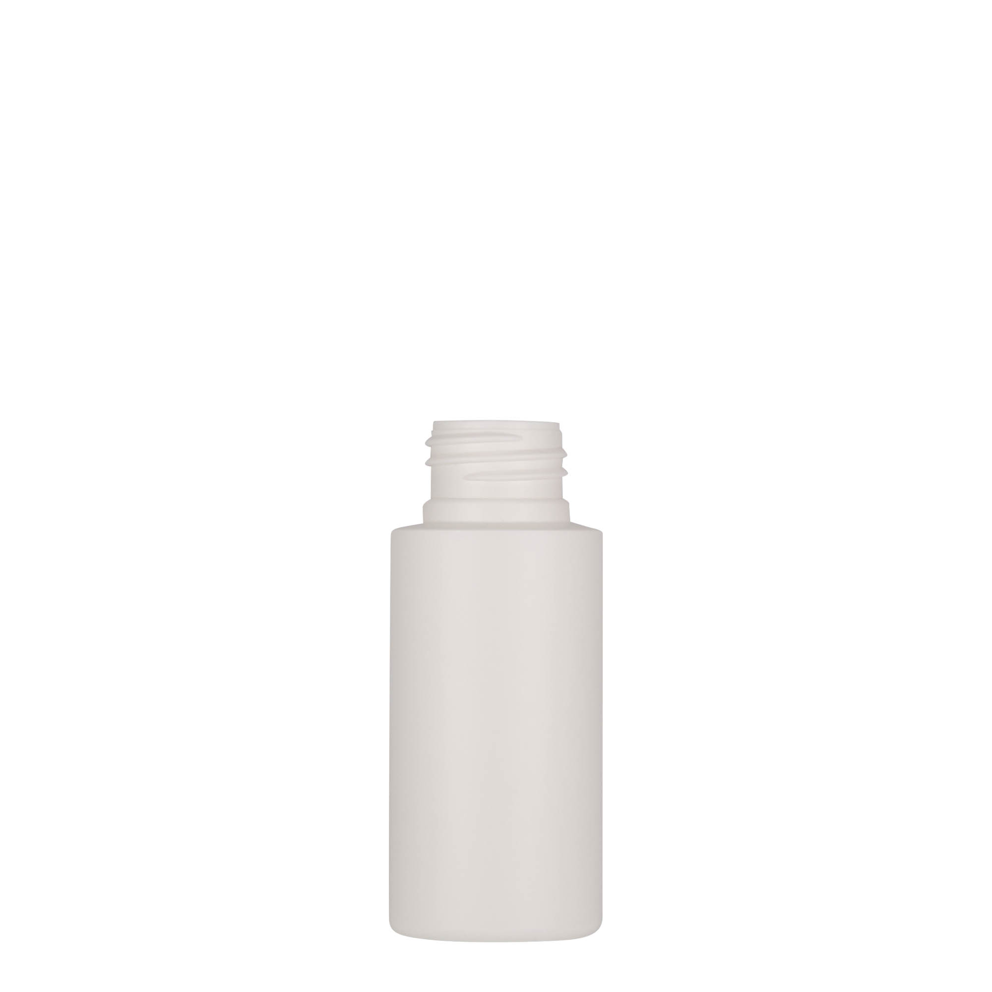 50 ml plastflaska 'Pipe', HDPE, vit, mynning: 24/410