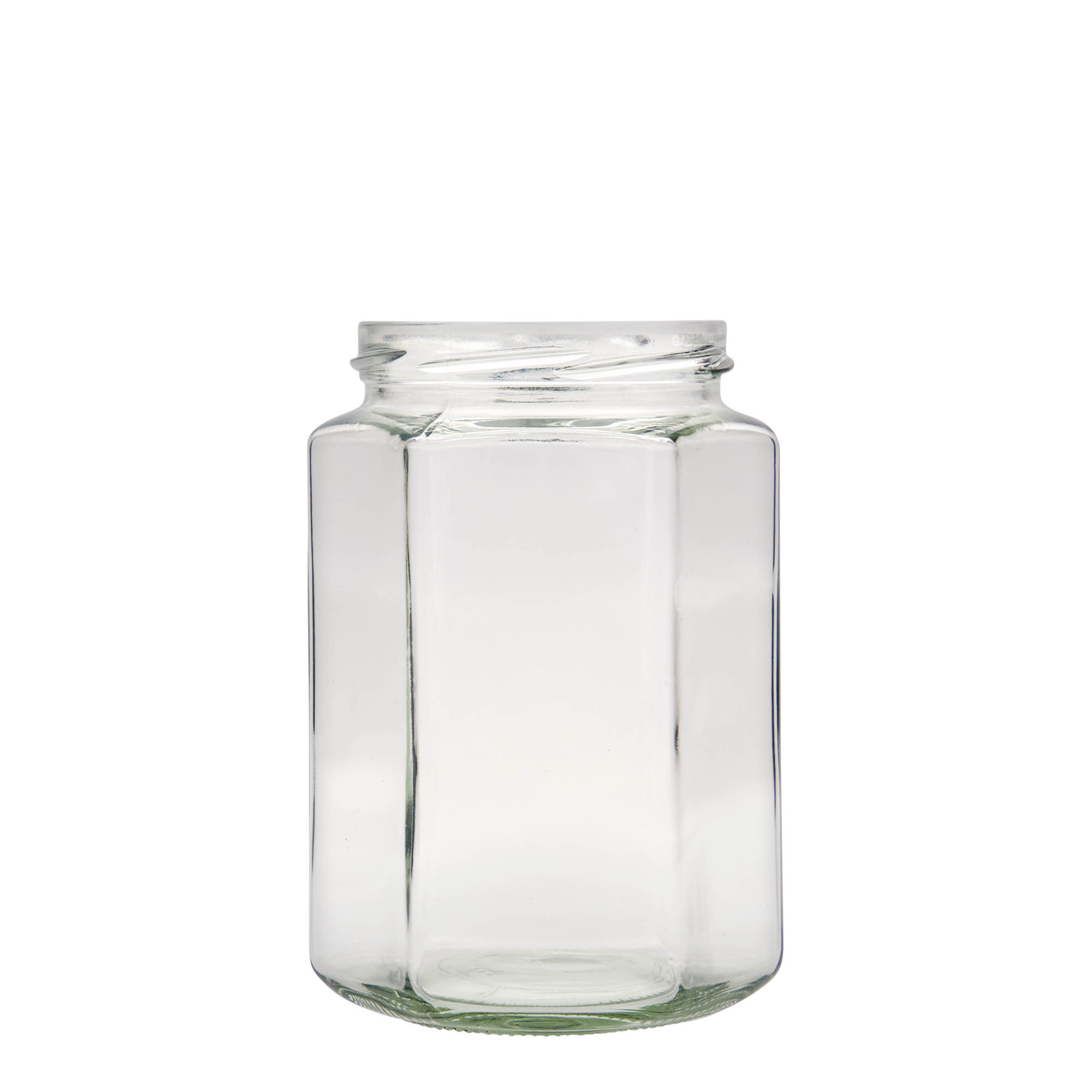 770 ml sexkantigt glas, öppning: Twist-Off (TO 82) 770 ml sexkantigt glas, öppning: Twist-Off (TO 82)