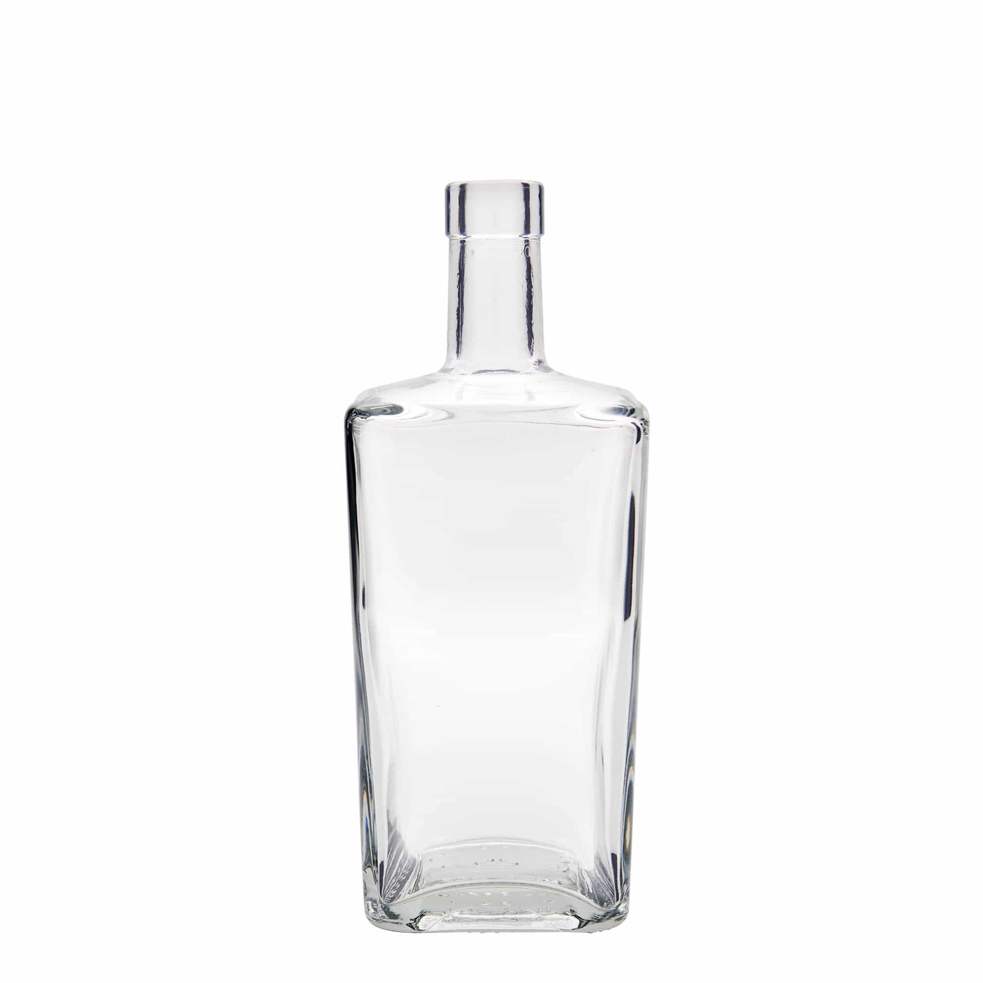 700 ml glasflaska 'Noel', fyrkantig, öppning: kork