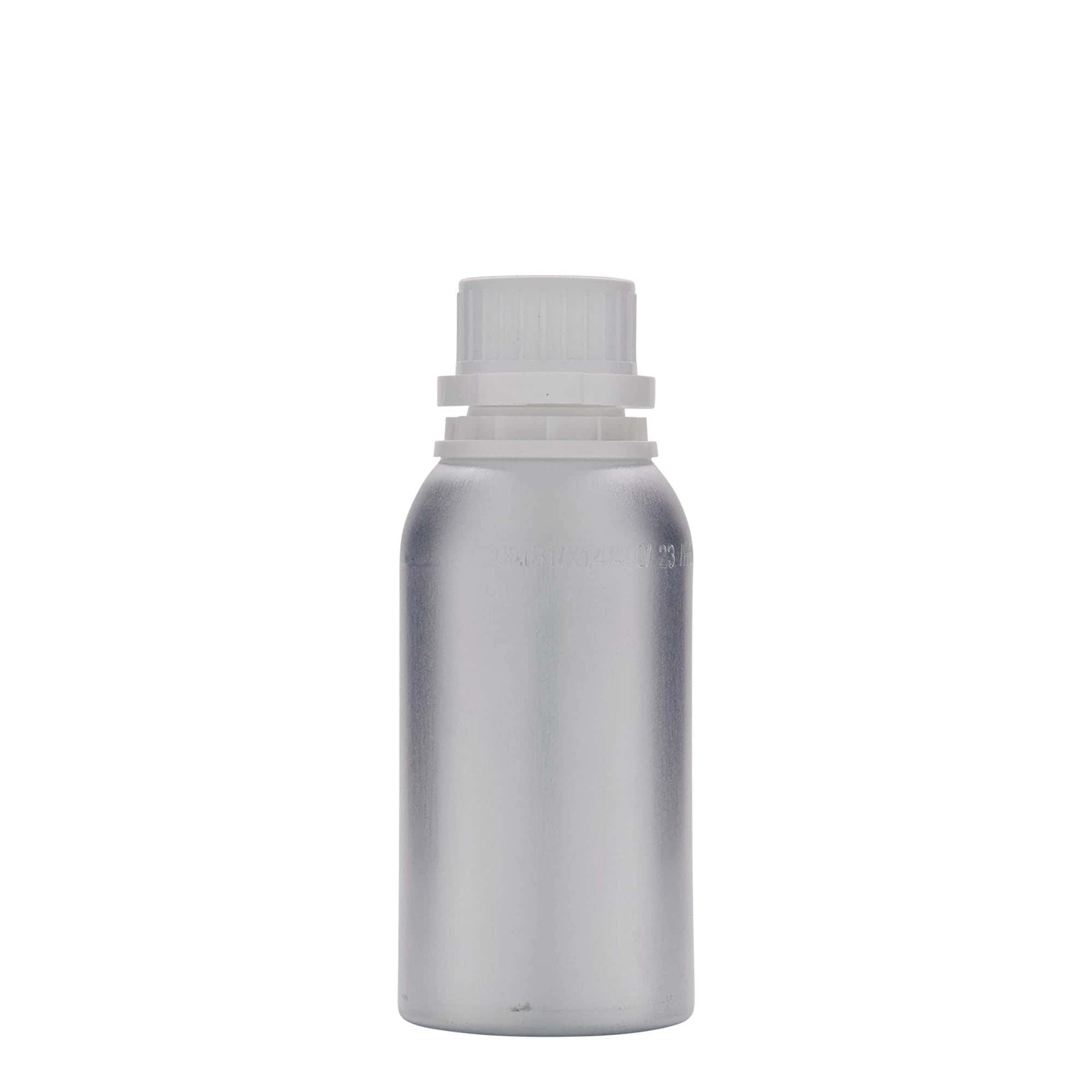 275 ml aluminiumflaska, metall, silver, mynning: DIN 32