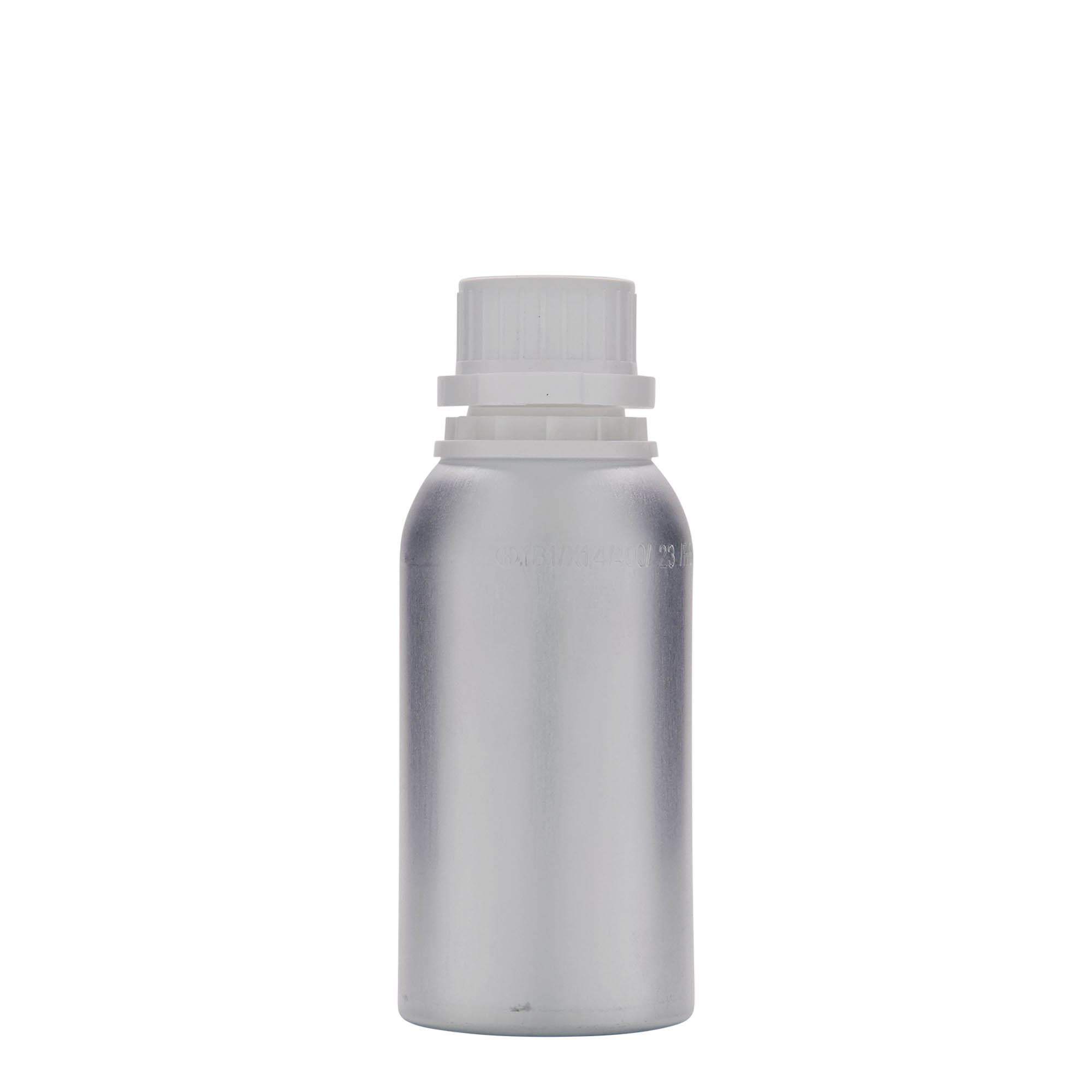 275 ml aluminiumflaska, metall, silver, mynning: DIN 32