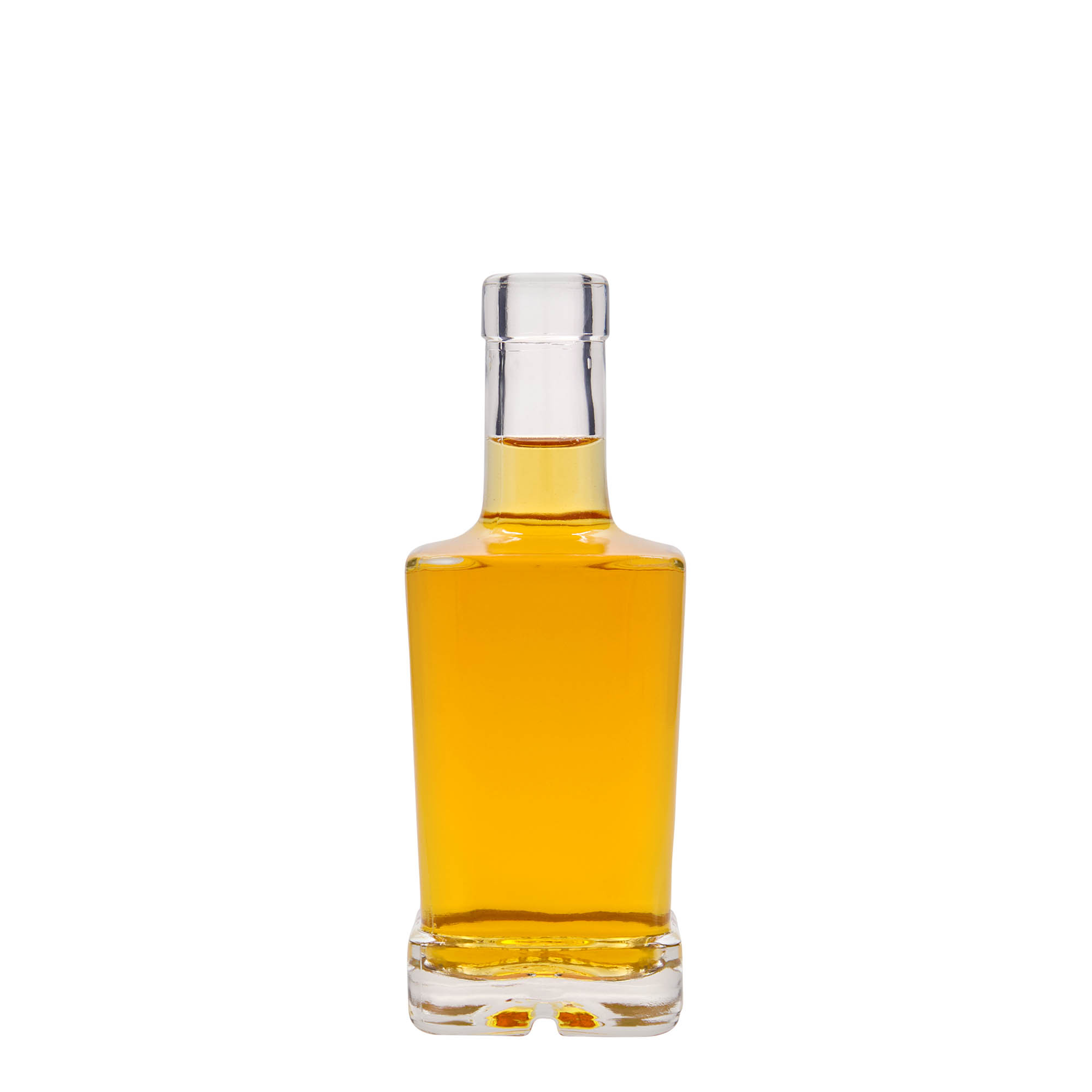 250 ml glasflaska 'Rene', kvadratisk, öppning: kork