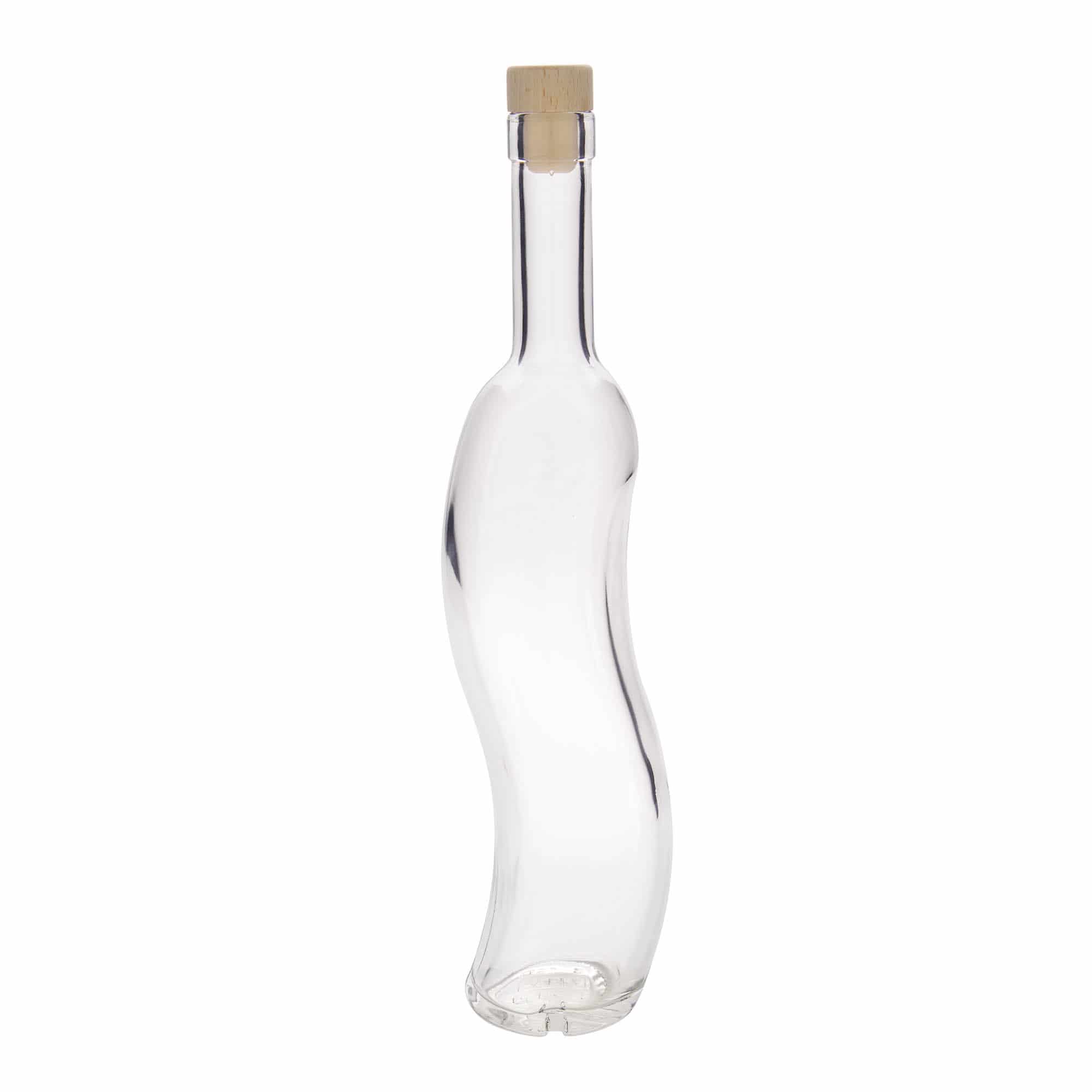 500 ml glasflaska 'La-Ola', halvrund, mynning: kork