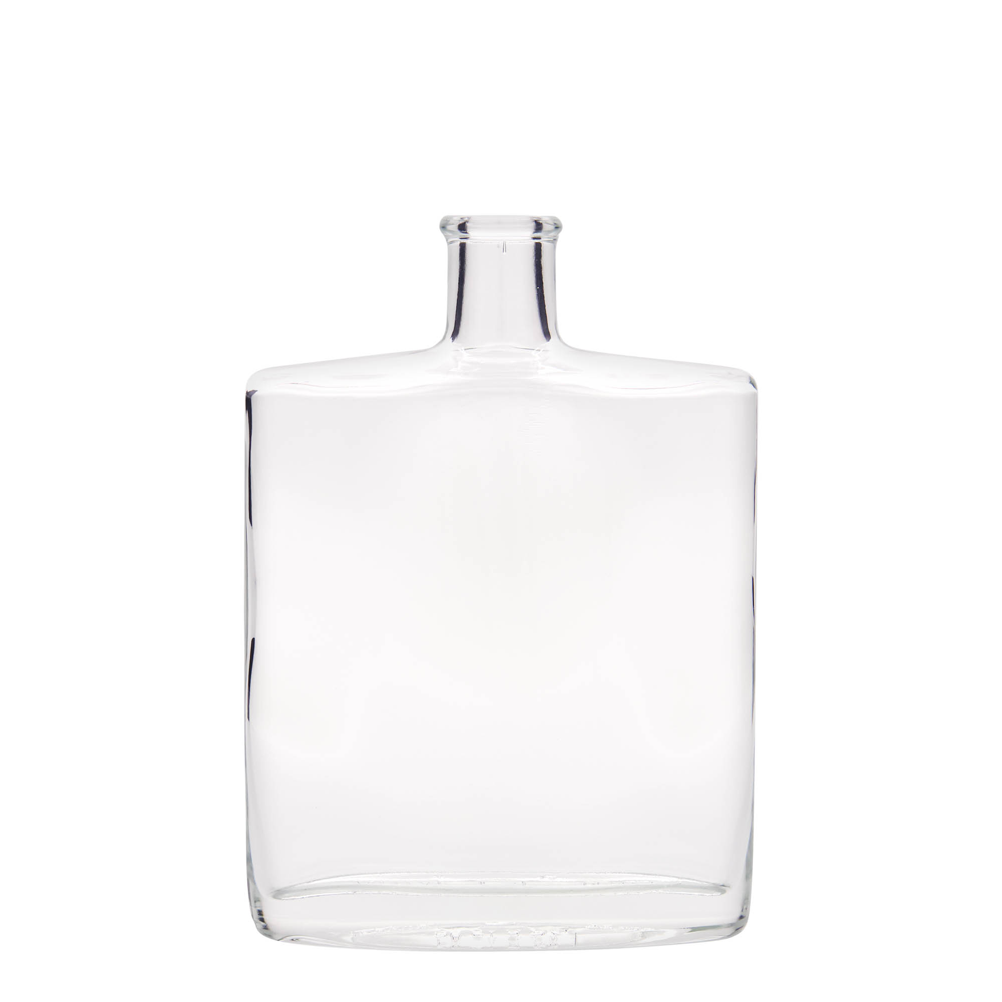 500 ml glasflaska 'Zorbas', oval, mynning: kork