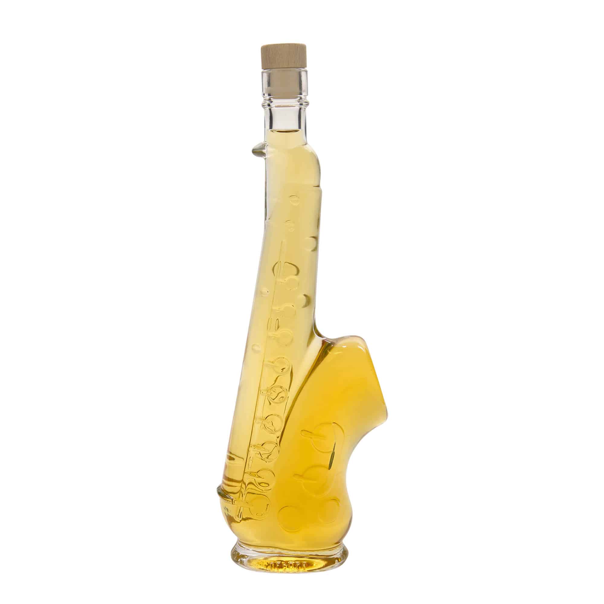 500 ml glasflaska 'Saxofon', mynning: kork