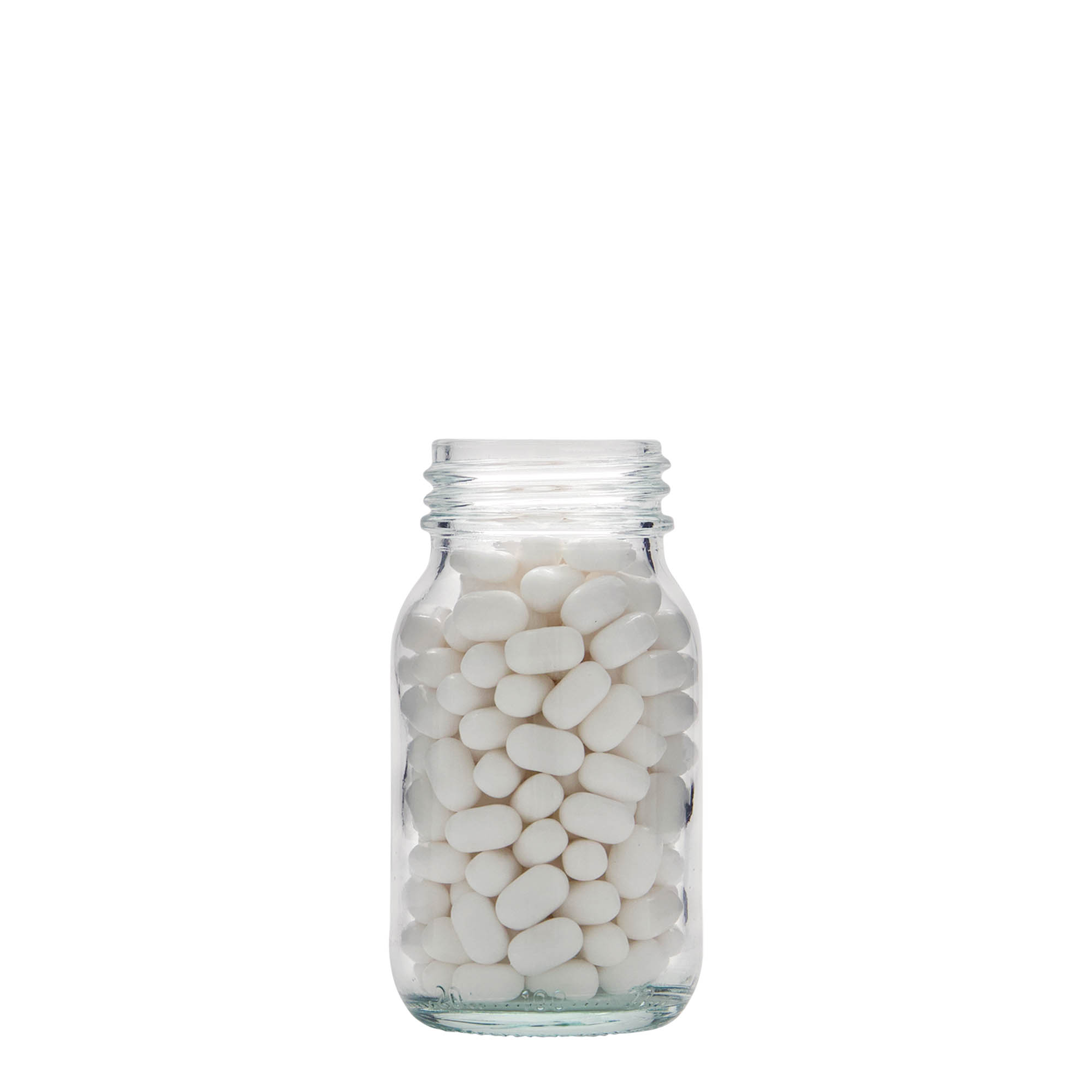100 ml vid halsglas, öppning: DIN 40 100 ml vid halsglas, öppning: DIN 40