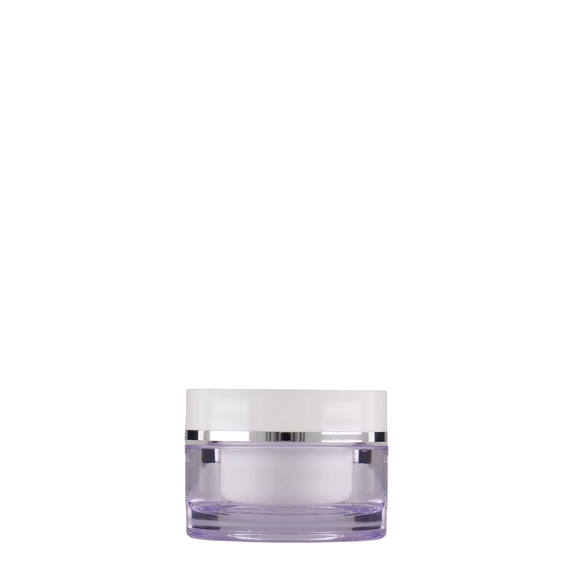 10 ml burk, SAN-plast, vit, mynning: skruvkapsel