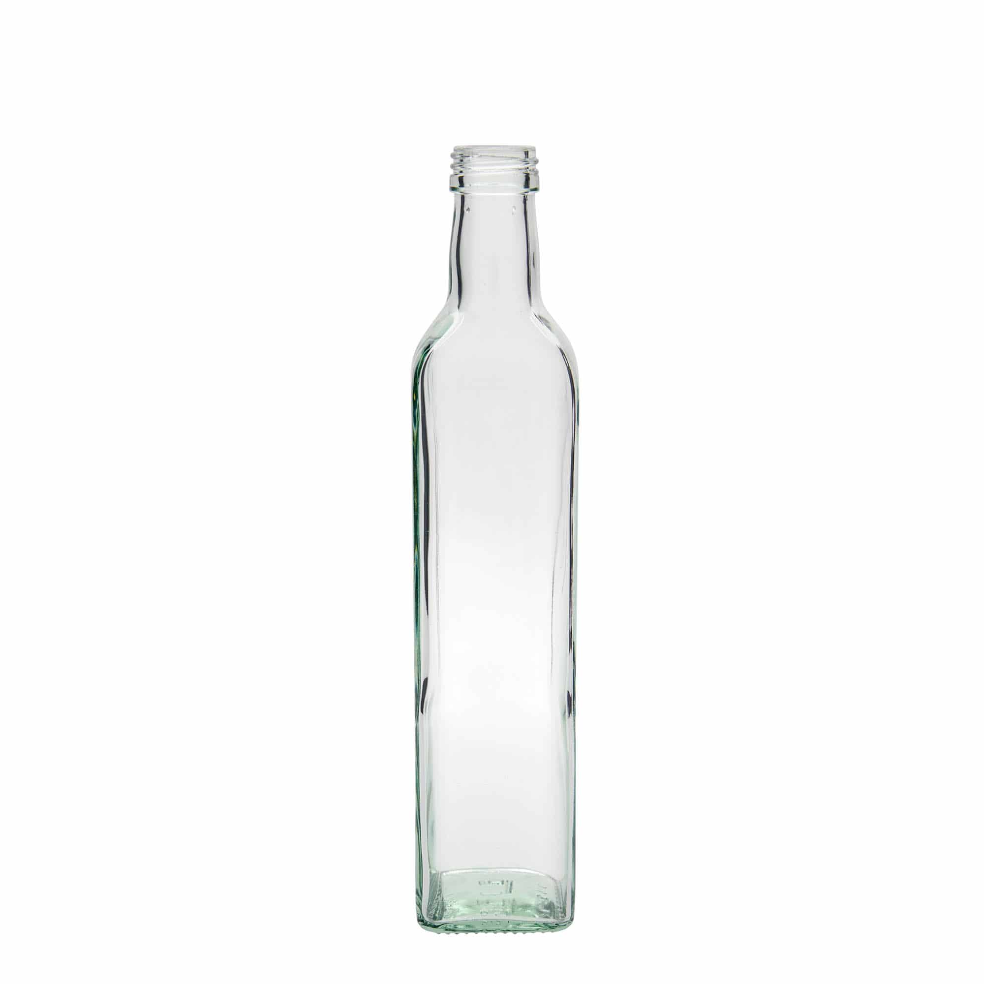 500 ml glasflaska 'Marasca', kvadratisk, mynning: PP 31,5 500 ml glasflaska 'Marasca', kvadratisk, mynning: PP 31,5