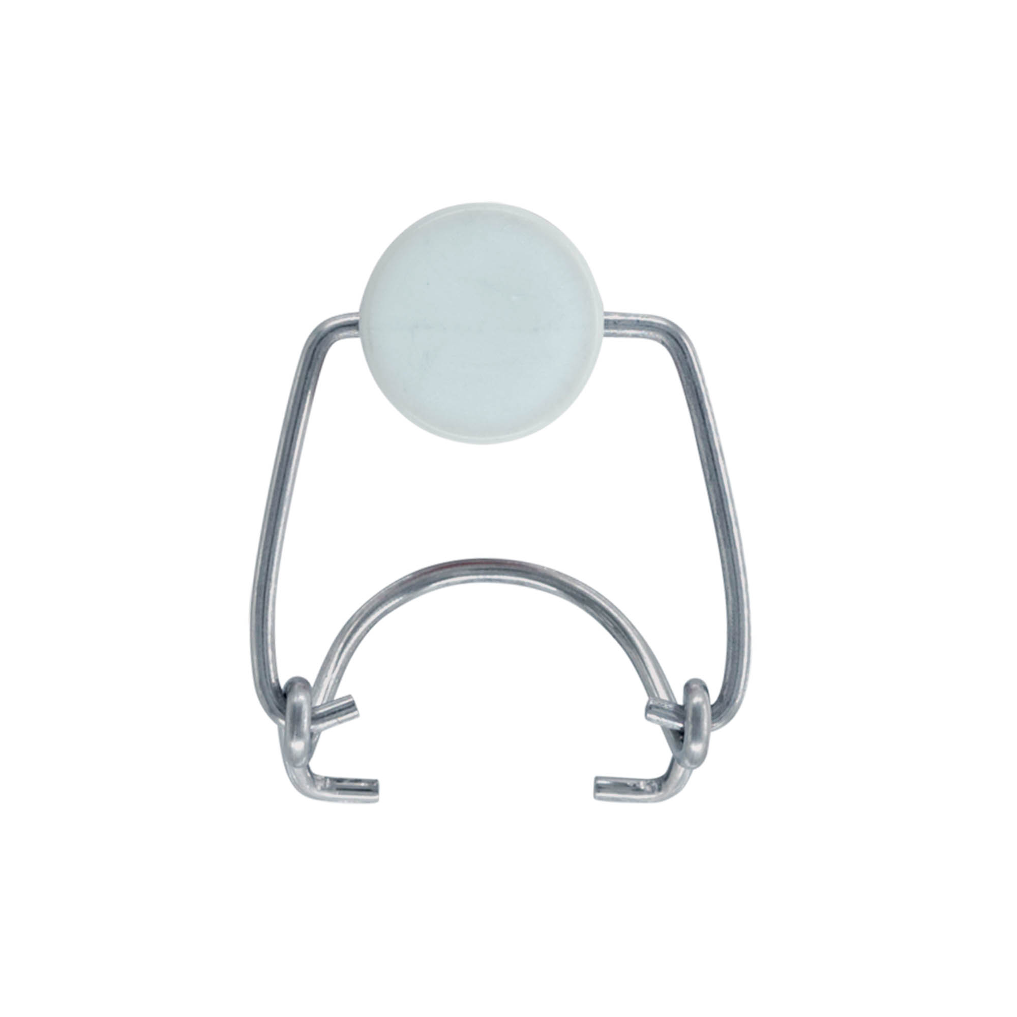 Standard bygelspänne #, plast, röd-vit Standard bygelspänne #, plast, röd-vit