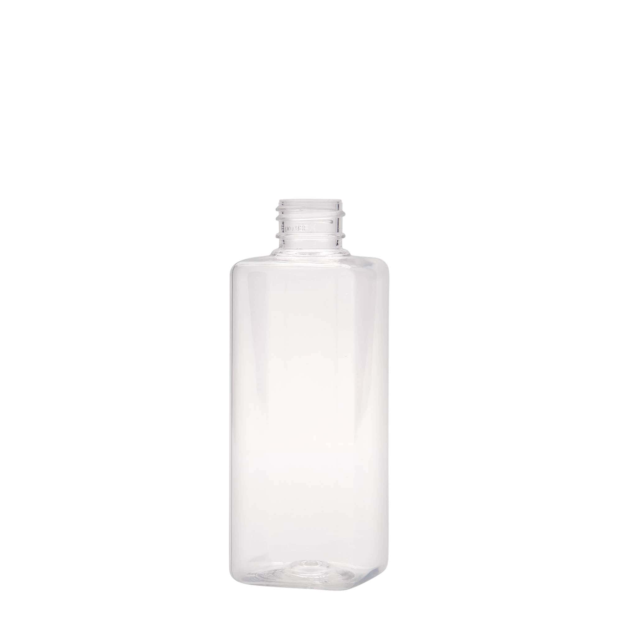 200 ml PET-flaska 'Karl', fyrkantig, plast, öppning: 24/410