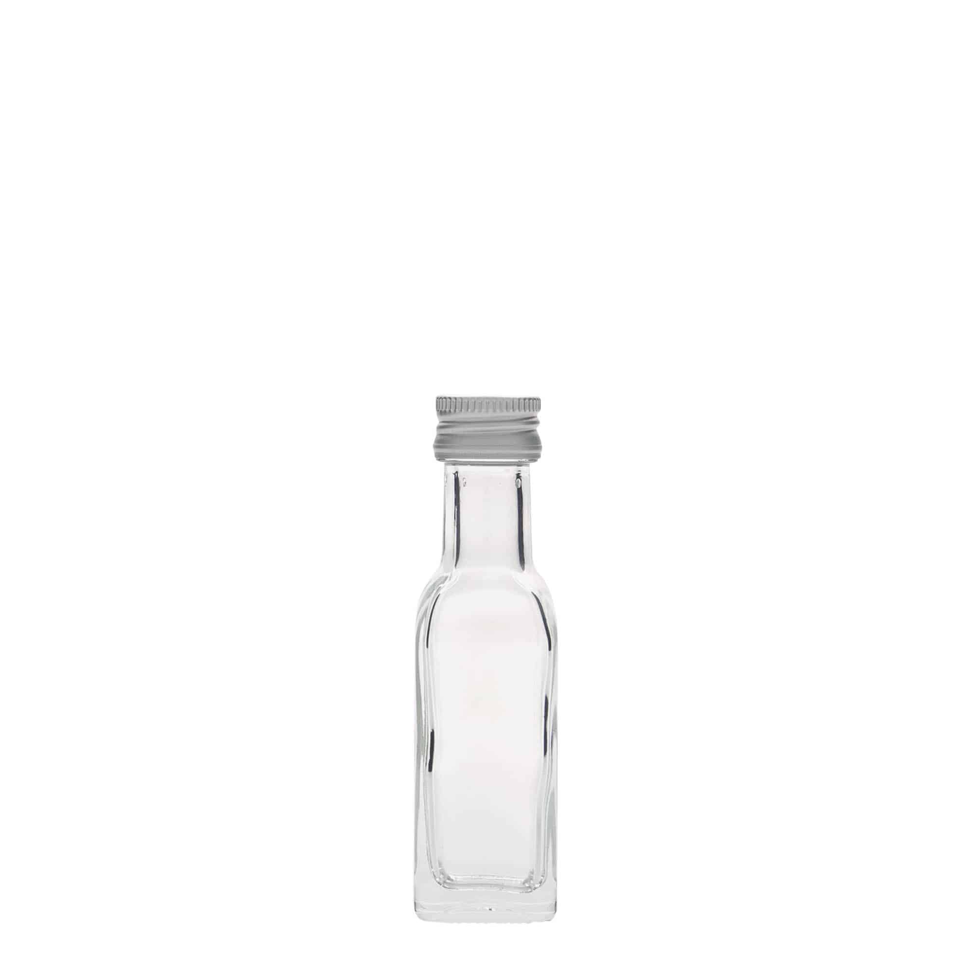 20 ml glasflaska 'Marasca', fyrkantig, mynning: PP 18