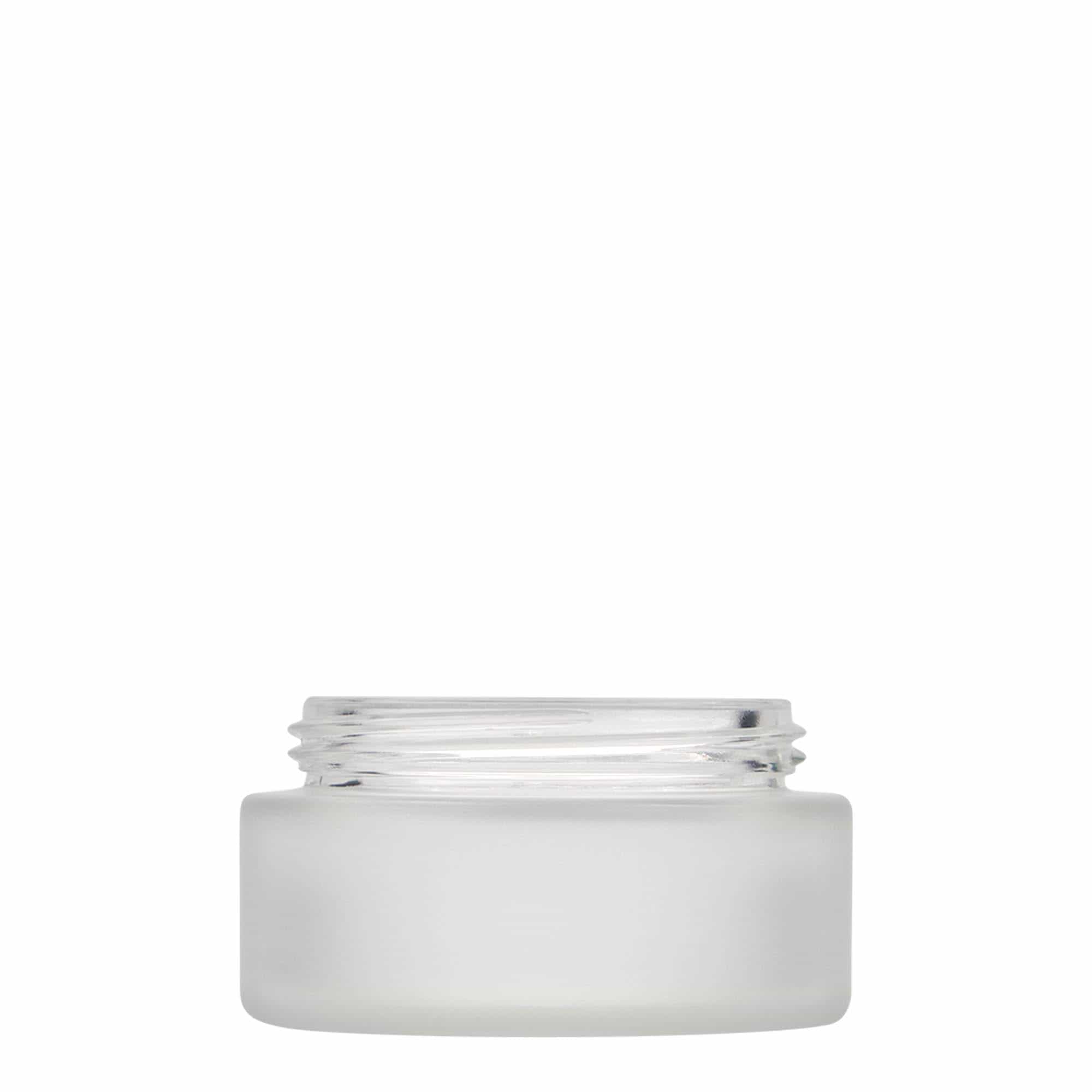 100 ml burk 'Platin Edition', glas, frostad, öppning: skruvlock