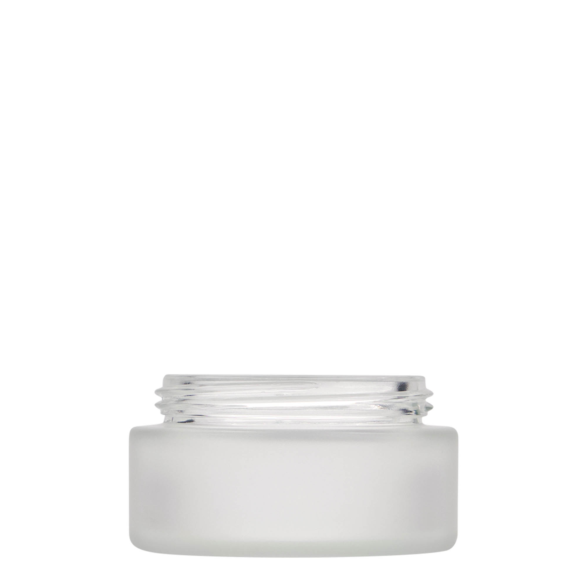 100 ml burk 'Platin Edition', glas, frostad, öppning: skruvlock