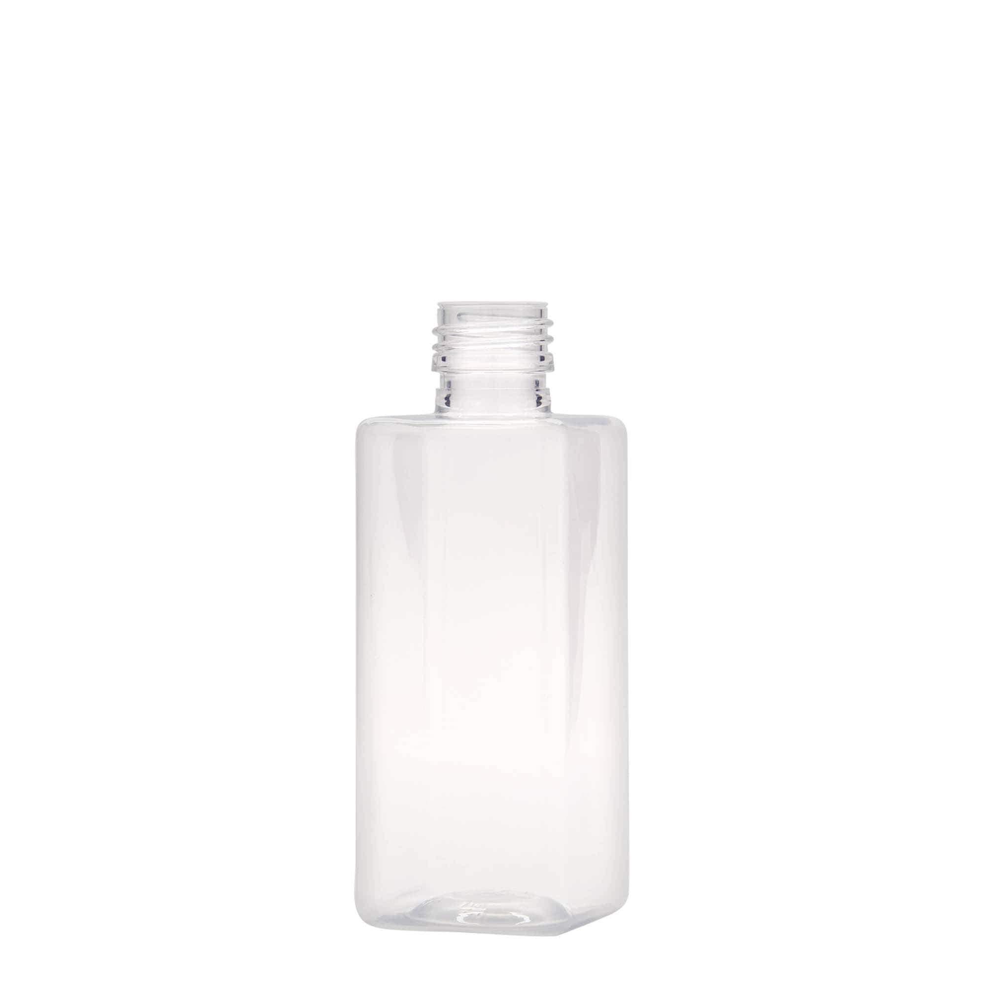 250 ml PET-flaska 'Karl', fyrkantig, plast, öppning: PP 28