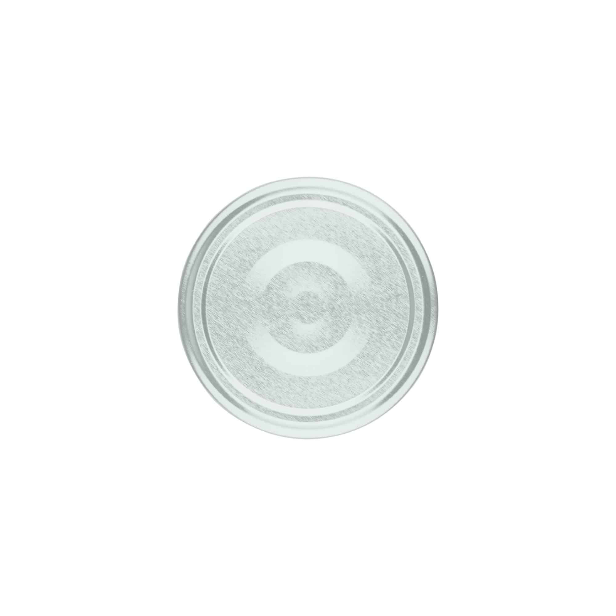 Twist off-lock, plåt, silver, för mynning: TO 66