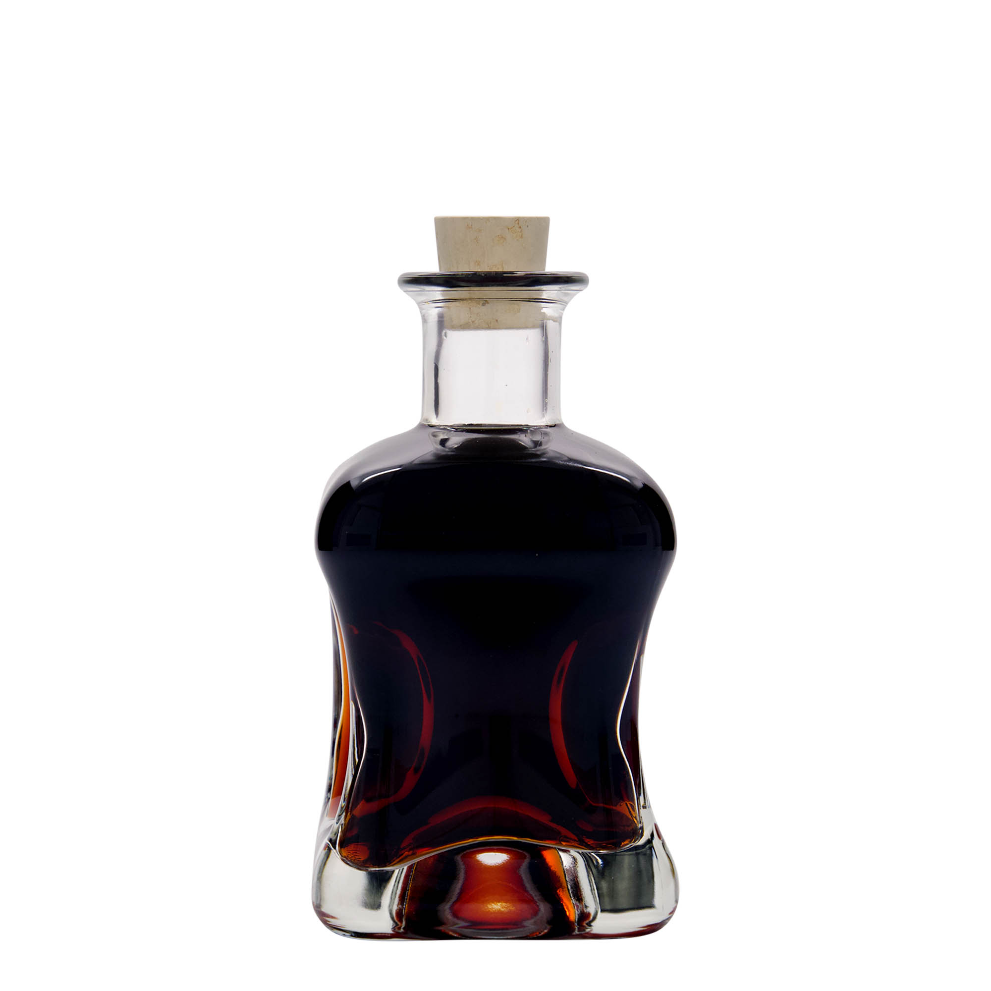 350 ml glasflaska 'Dublin', kvadratisk, mynning: kork