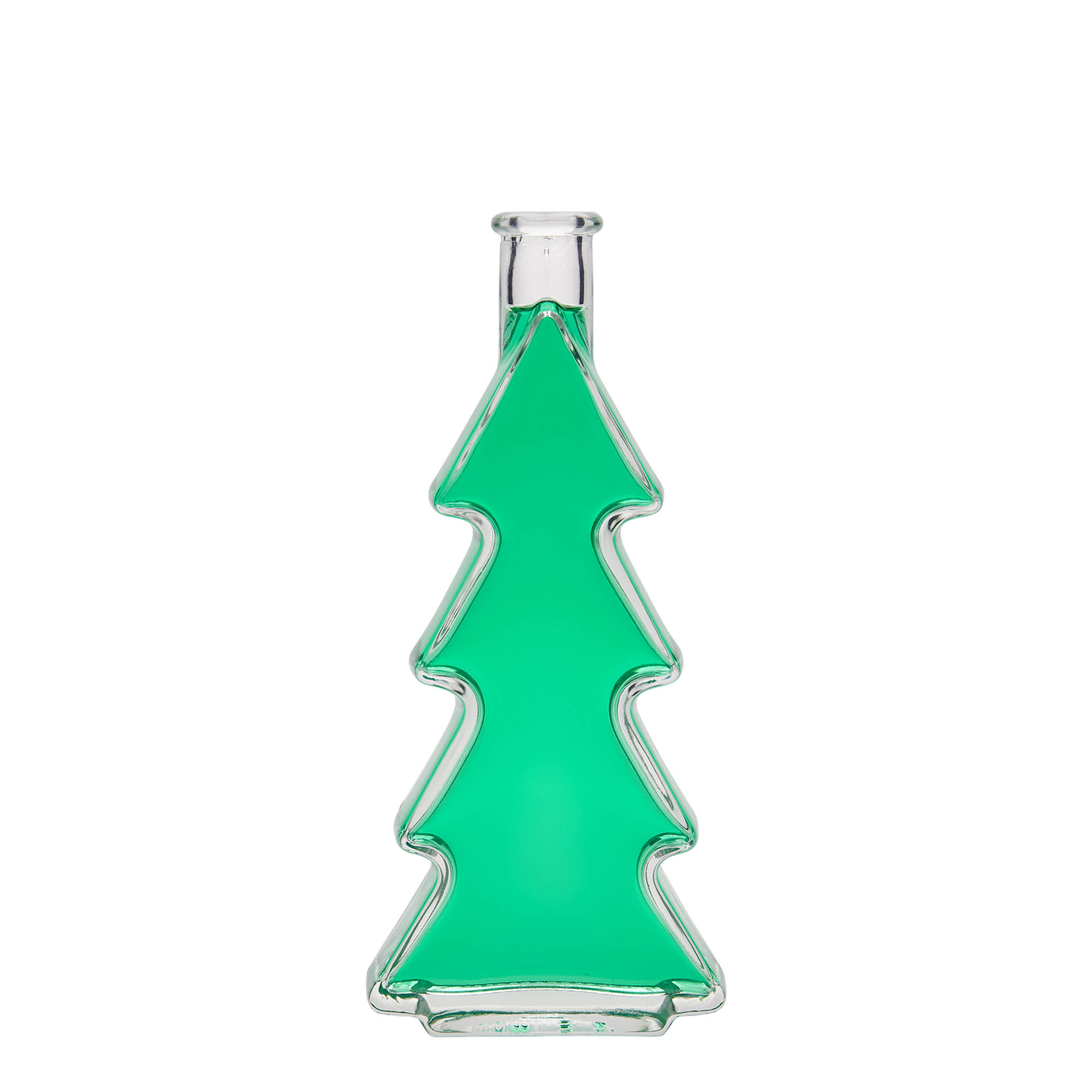 200 ml glasflaska 'Julgran', öppning: kork