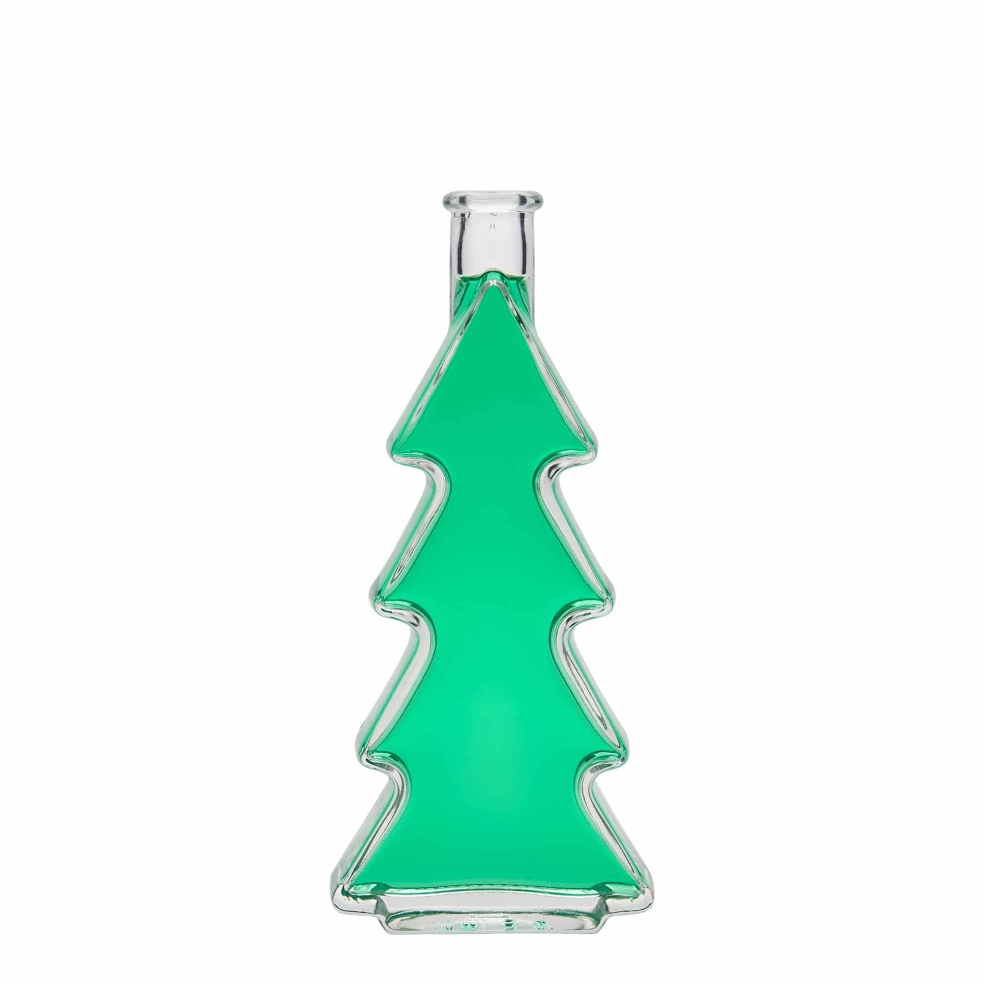 200 ml glasflaska 'Julgran', öppning: kork