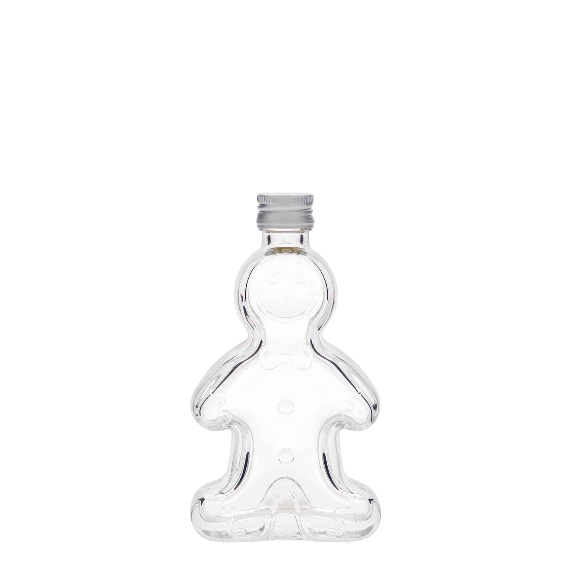 50 ml glasflaska 'Lebkuchenmann', öppning: PP 18